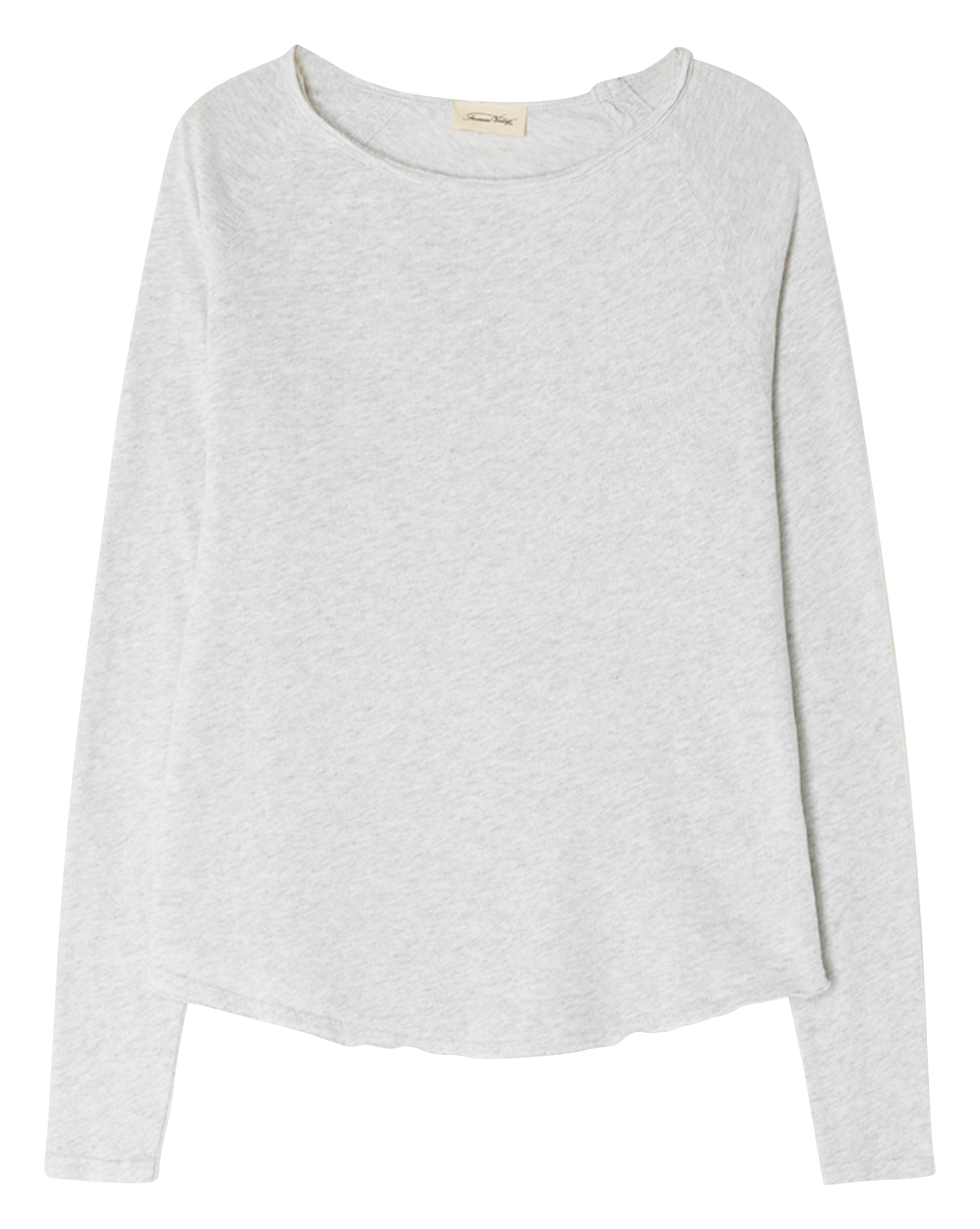 Tee-shirt à col bateau en coton sonoma AMERICAN VINTAGE Gris