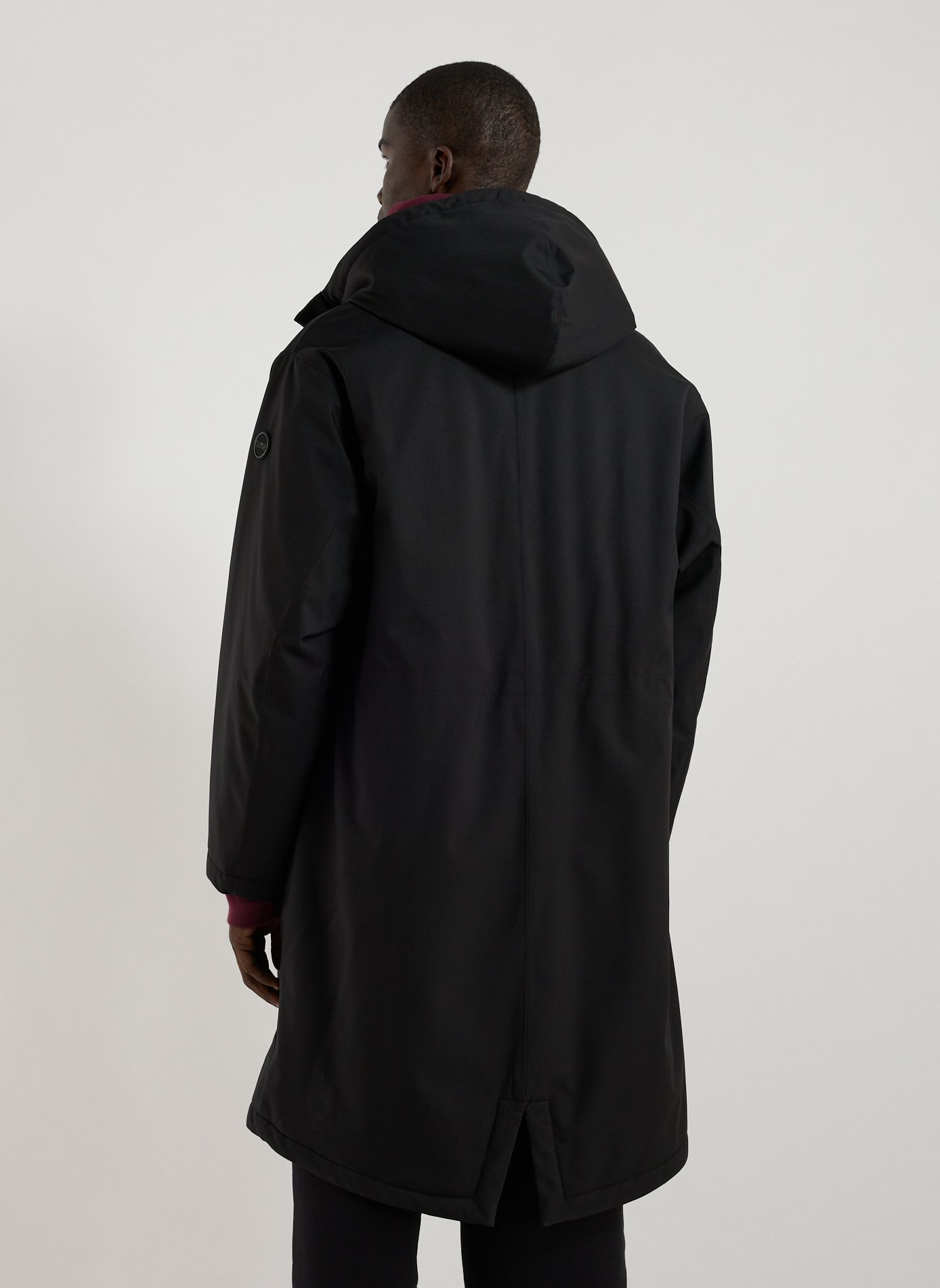 Long padded parka with hood COLMAR Black