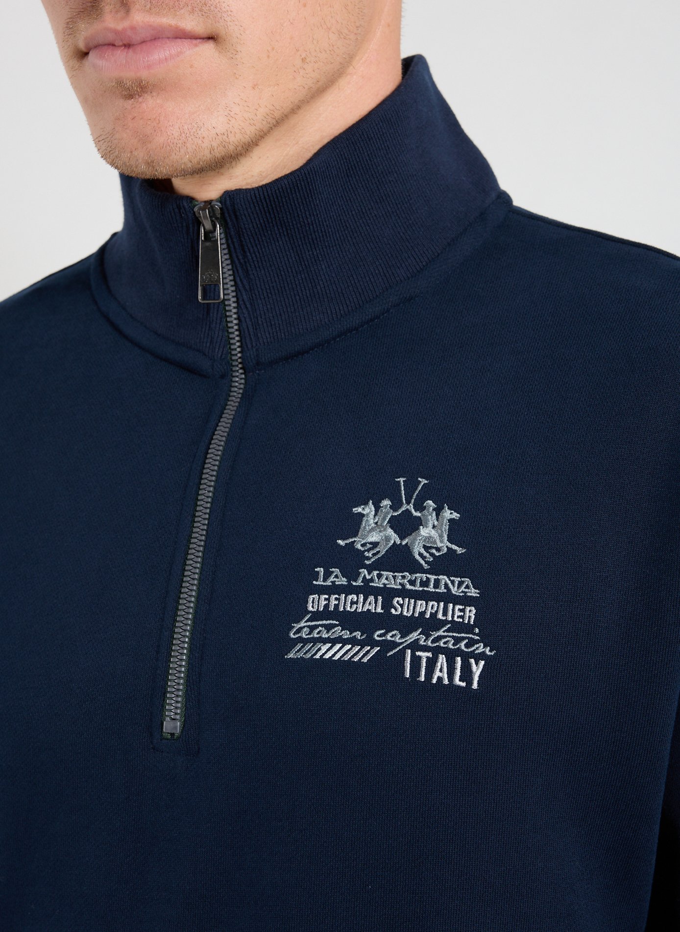 Cotton sweatshirt LA MARTINA Blue