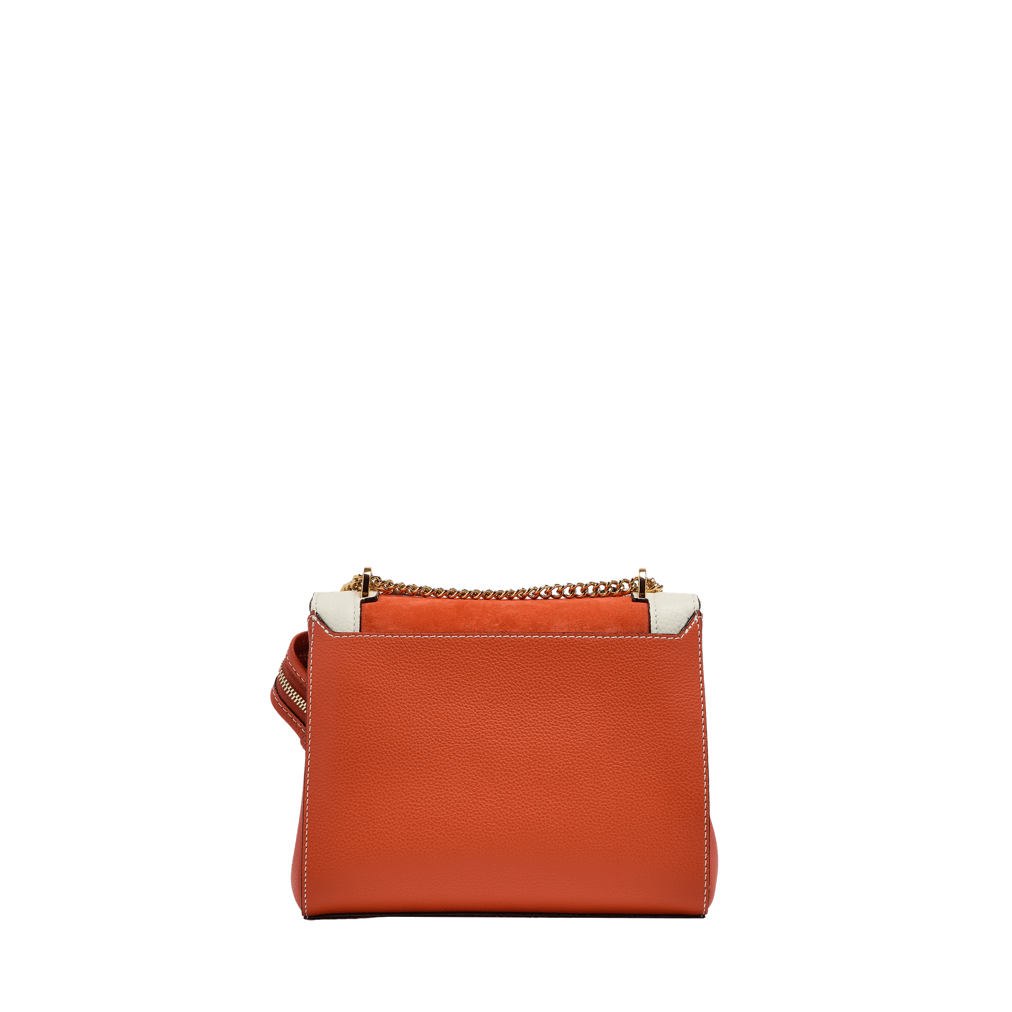 Sac rabat m ninon de lancel en cuir LANCEL Orange