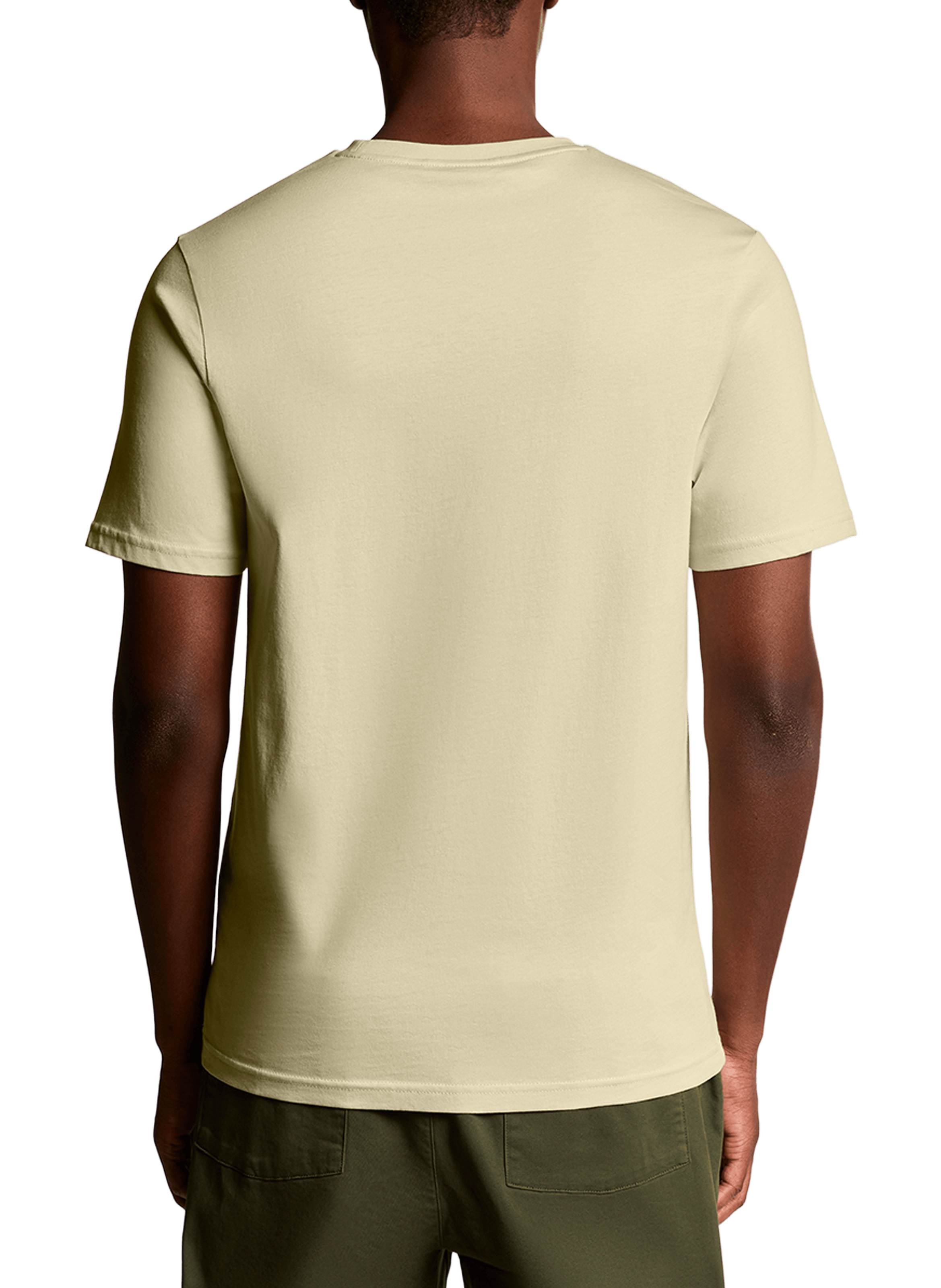 T-shirt à col rond en coton LYLE & SCOTT Beige