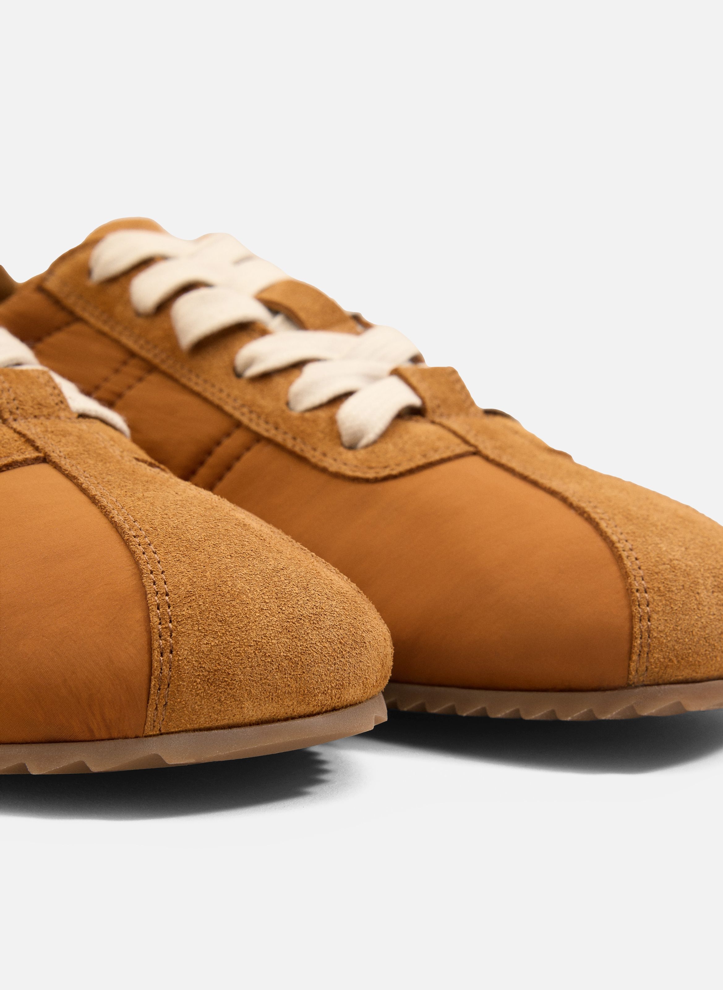 Sneakers soft unisexes en nylon AMI PARIS Marron