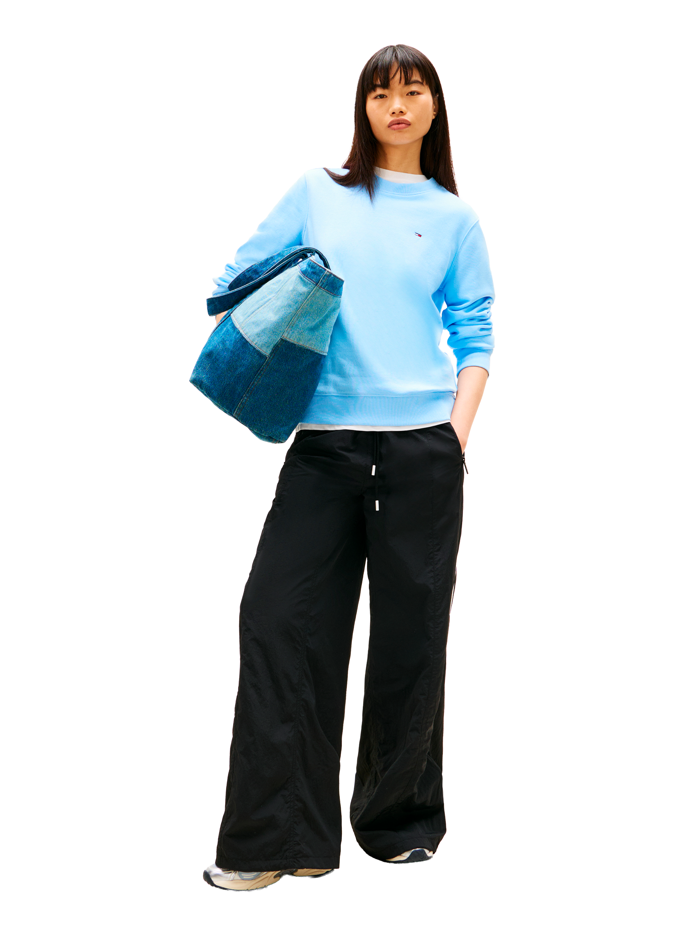 Sweatshirt en coton TOMMY HILFIGER Bleu