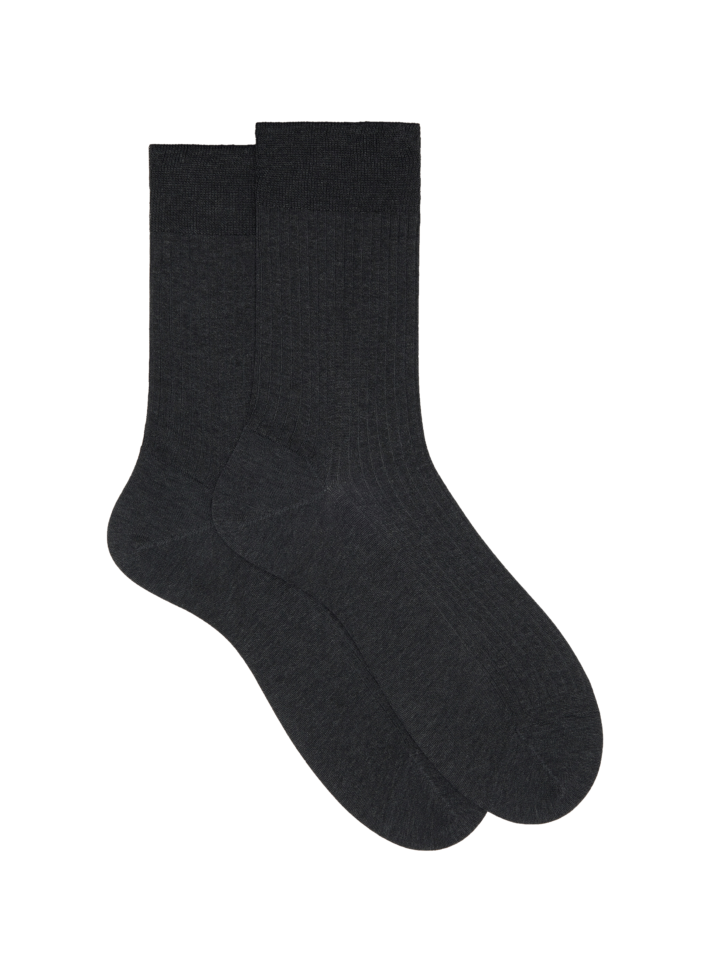 Chaussettes côtelées en coton DORÉ DORÉ Gris