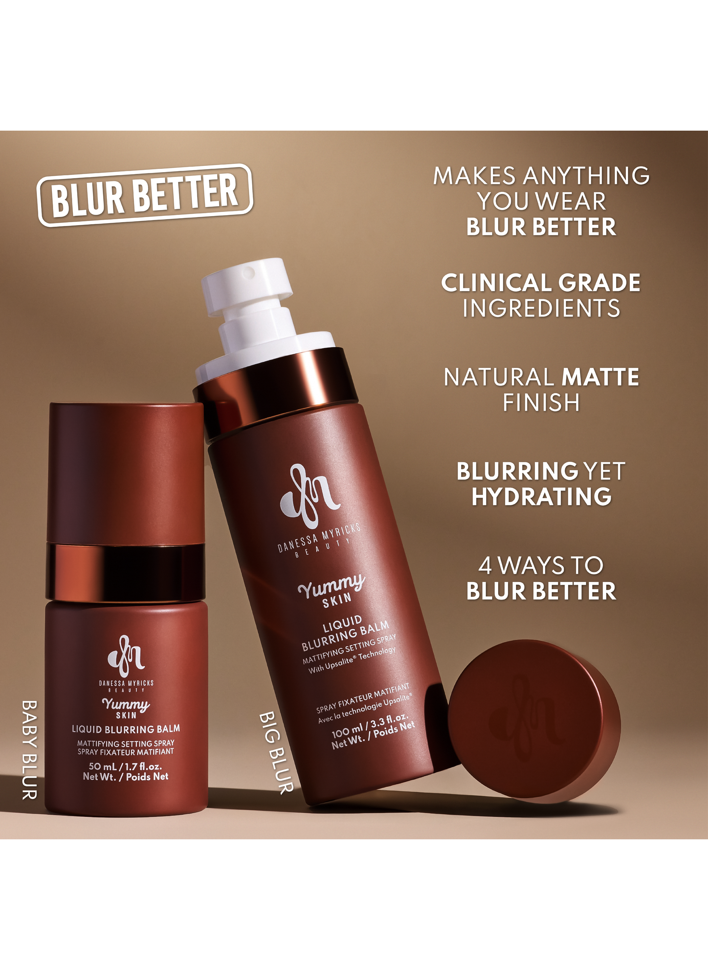 Dmb Yummy Skin Liquid Blurring Balm Setting Spray Mini DANESSA MYRICKS No color