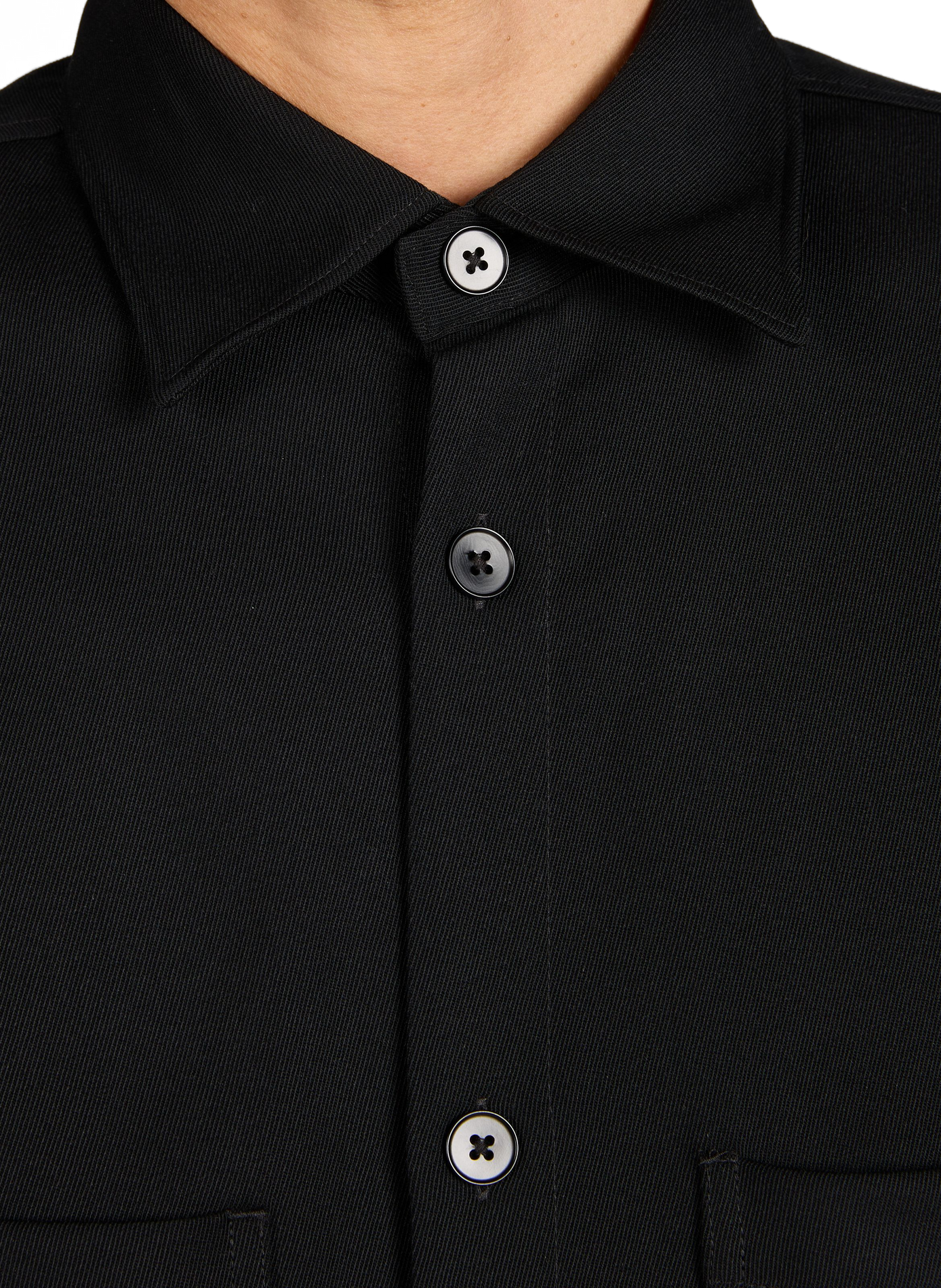 Mixed wool Freddy shirt NN.07 Black