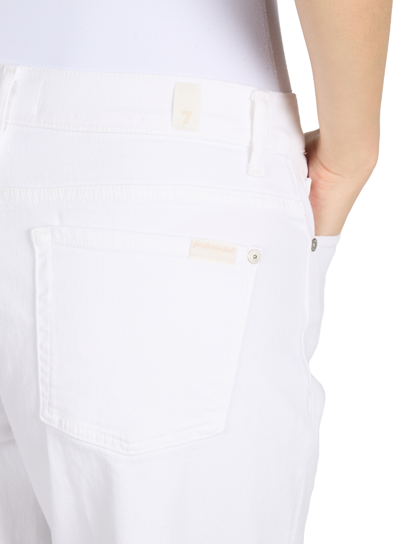 Straight Stovepipe jeans in blended cotton 7 FOR ALL MANKIND White