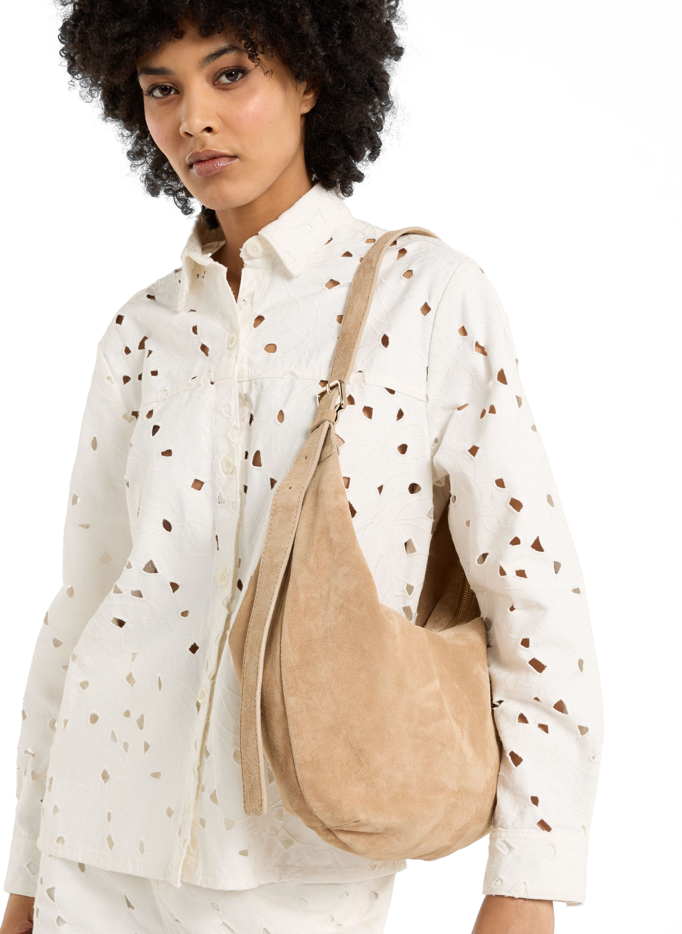 Ganane leather handbag SAISON 1865 Beige