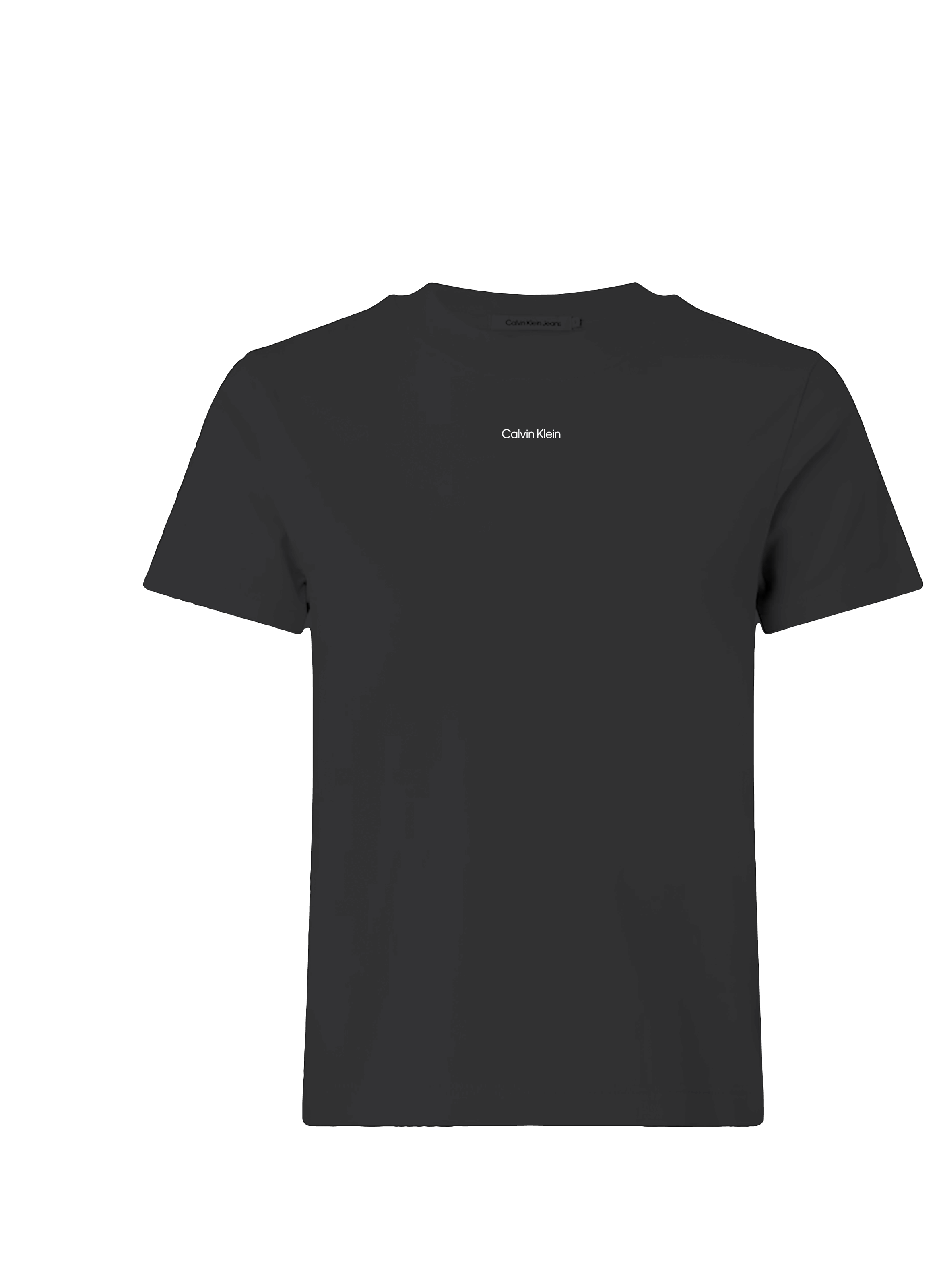 Cotton round-neck T-shirt CALVIN KLEIN Black
