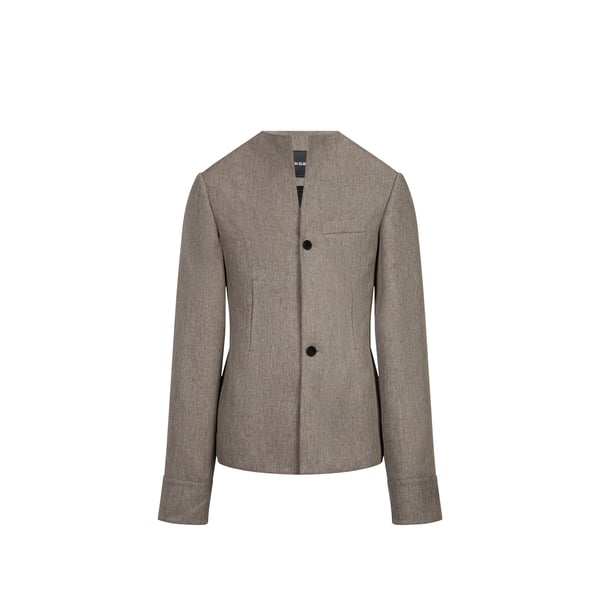 Veste tweed à col rond Veste tweed à col rond