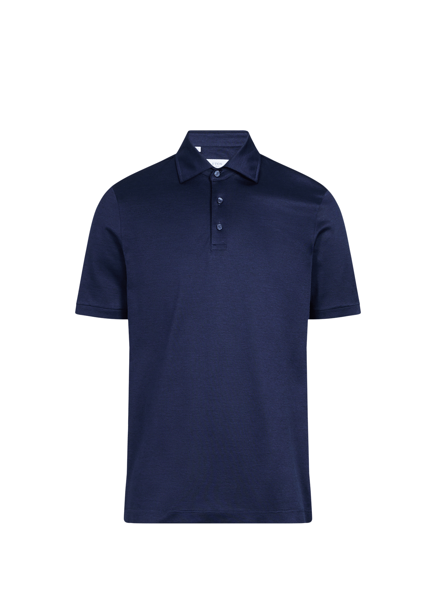 Short sleeve cotton polo shirt ETON Blue