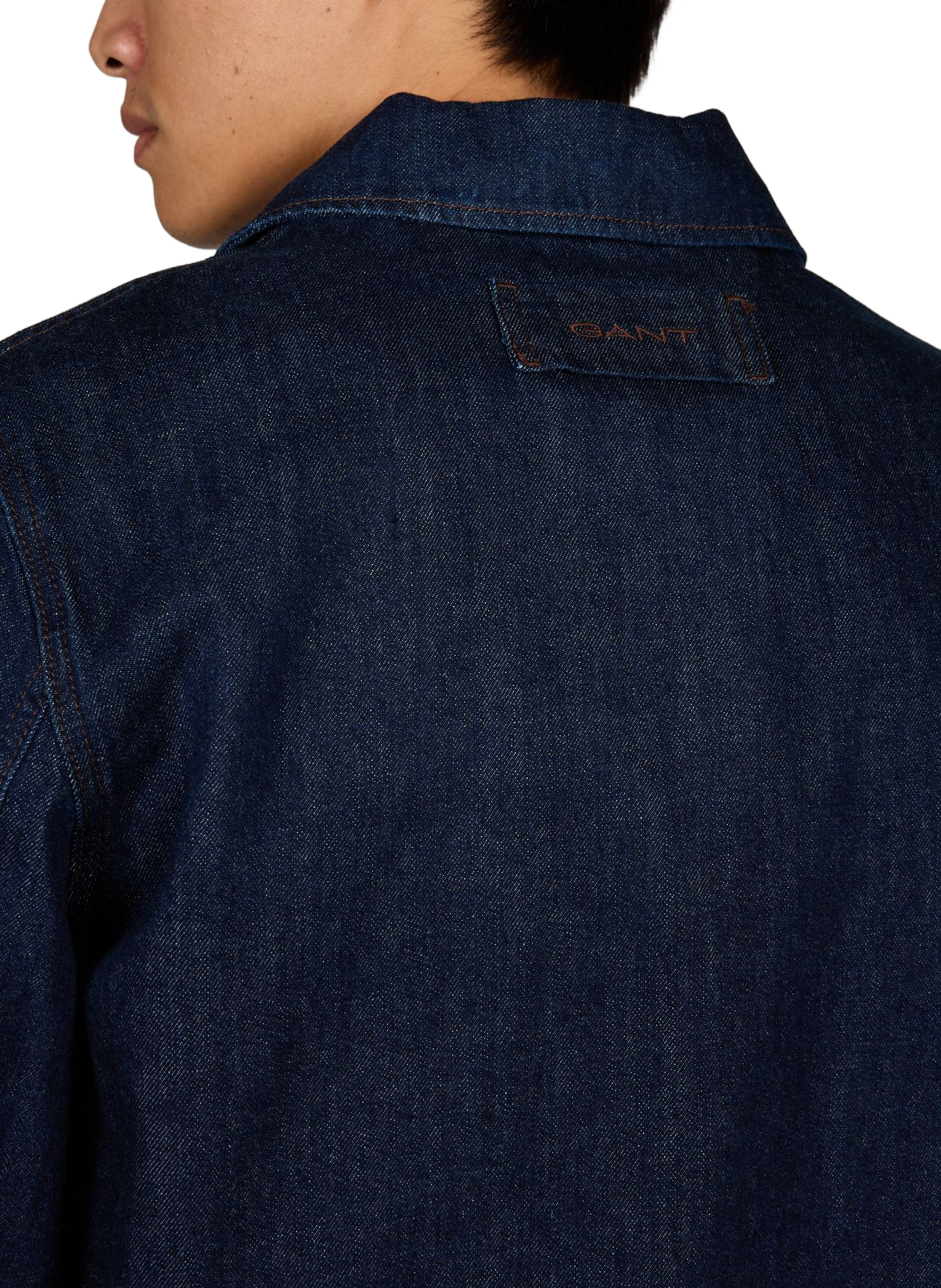 Regular fit denim jacket in cotton GANT Blue