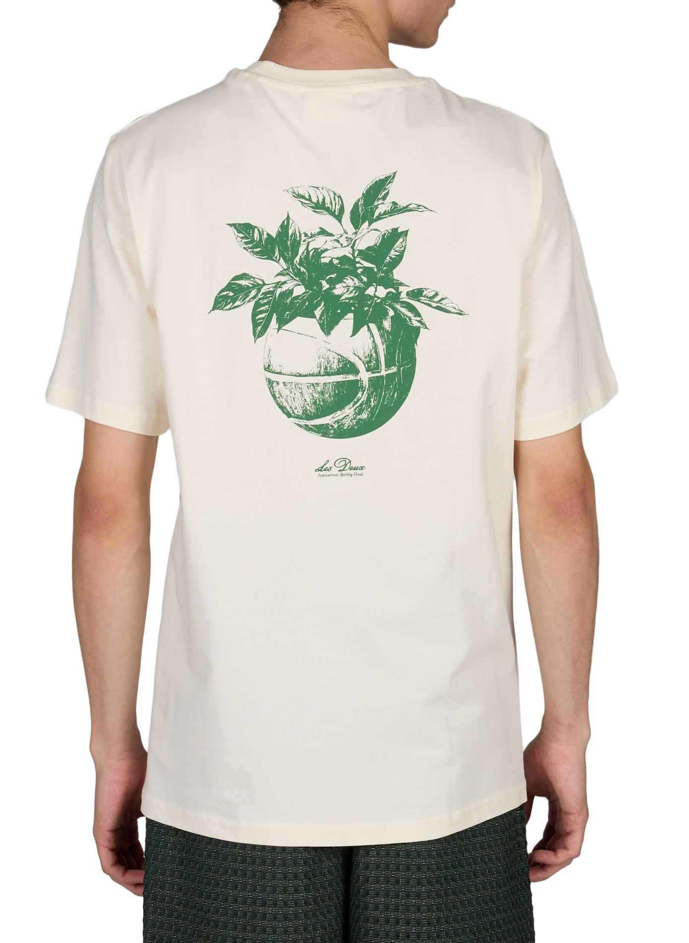 Short-sleeve cotton pullover LES DEUX White