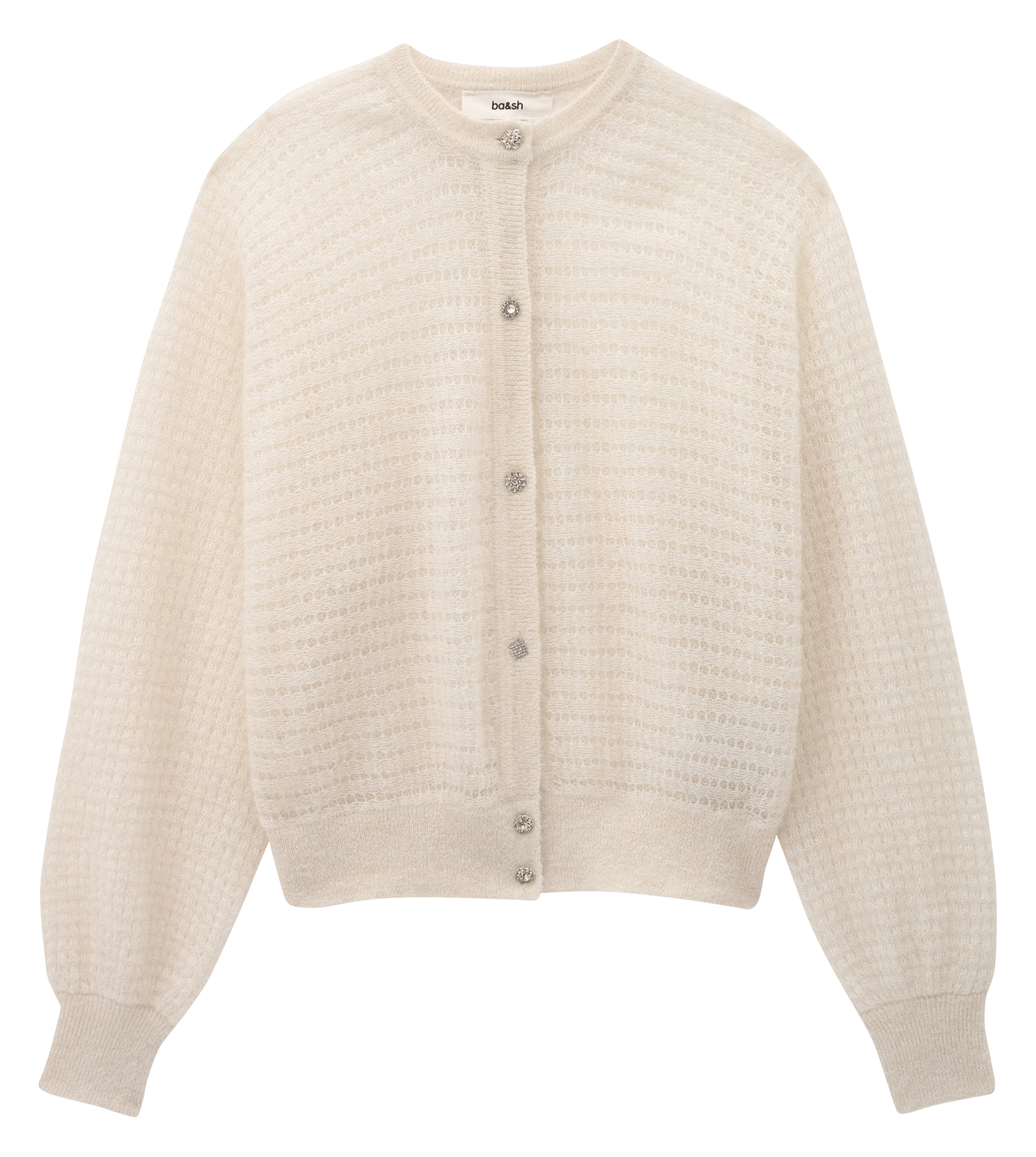 Gilet ample en laine mélangée isolar BA&SH Beige