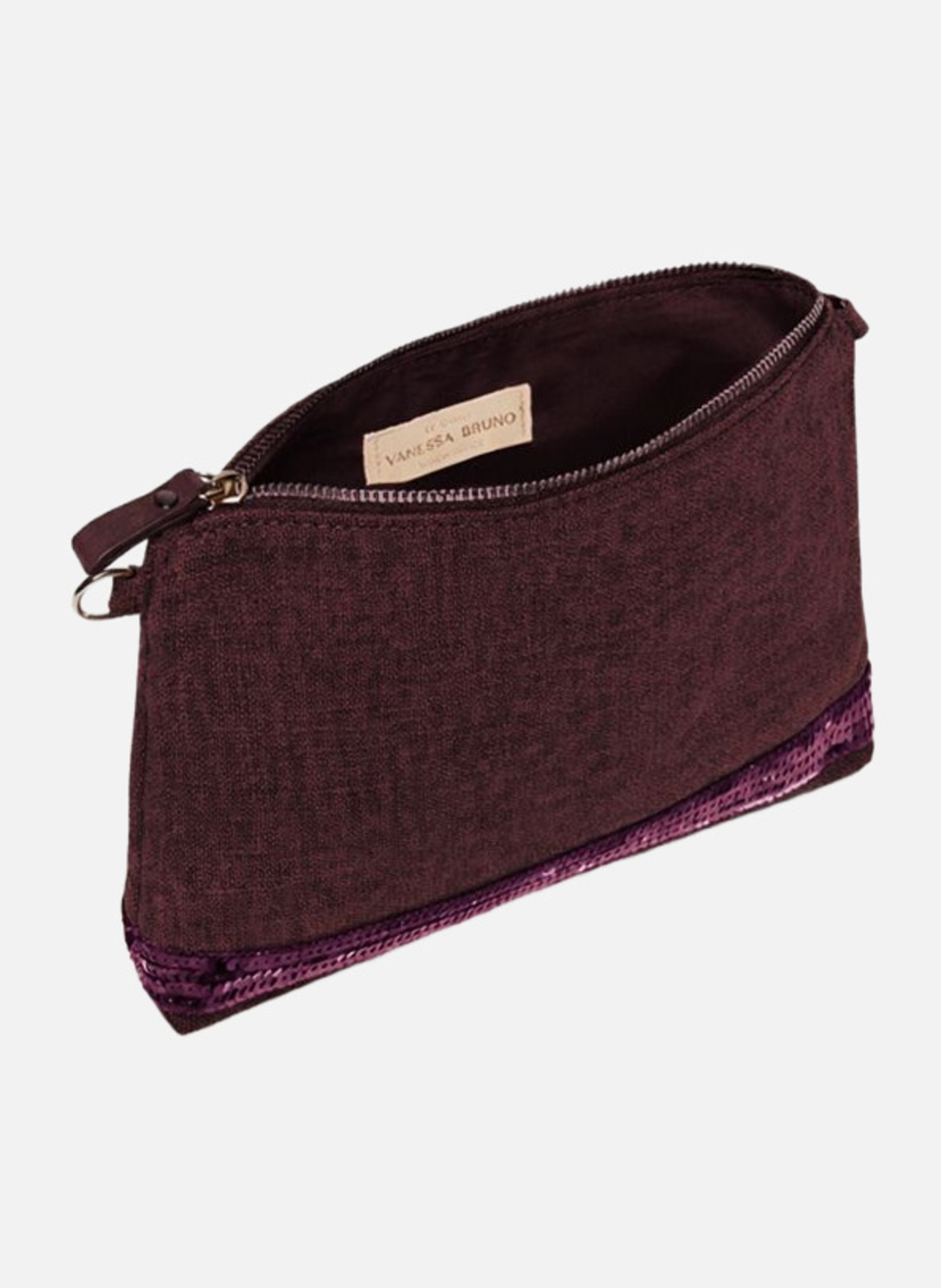 Pochette en lin VANESSA BRUNO Violet