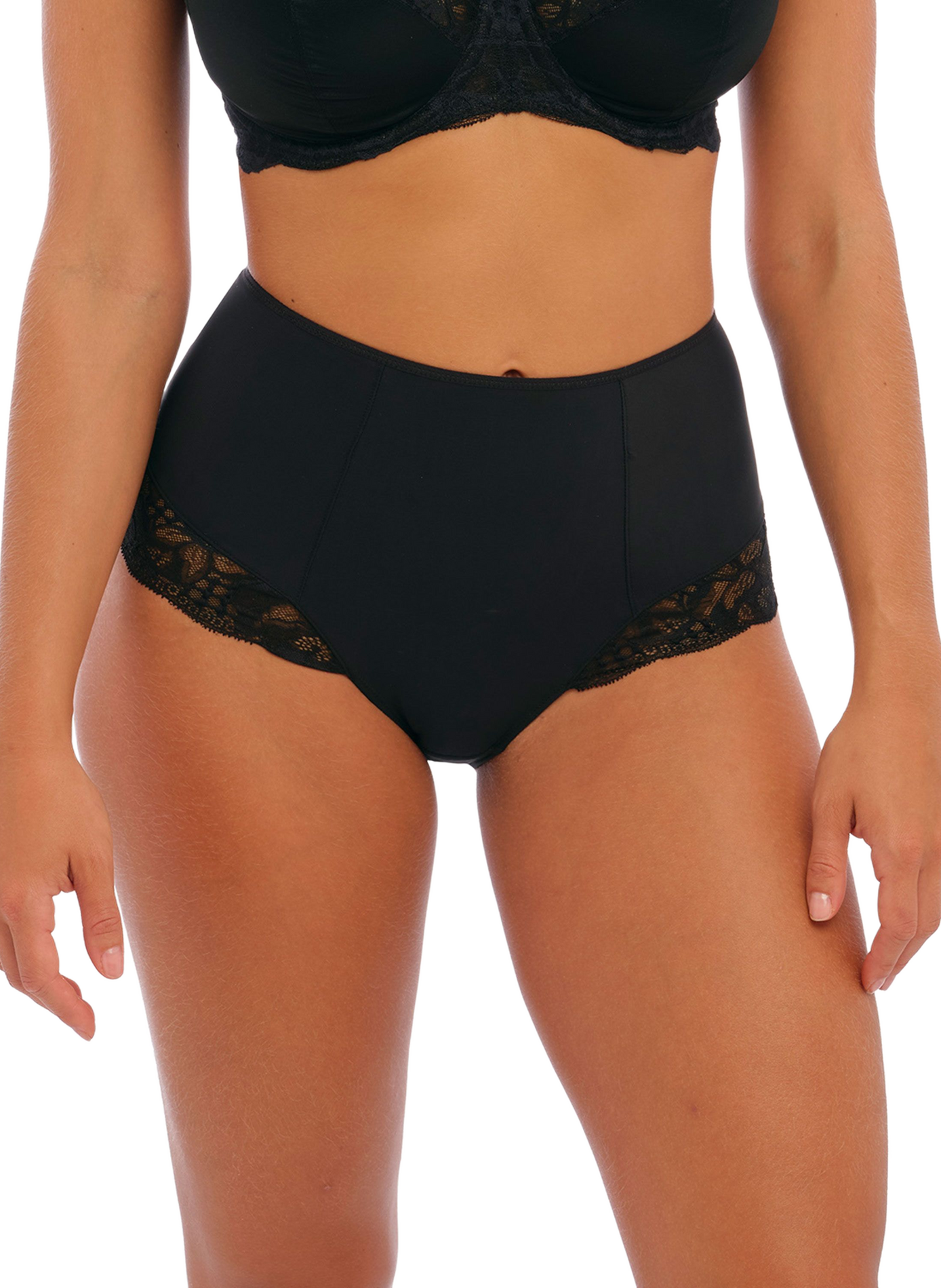 High-waisted briefs FREYA Black