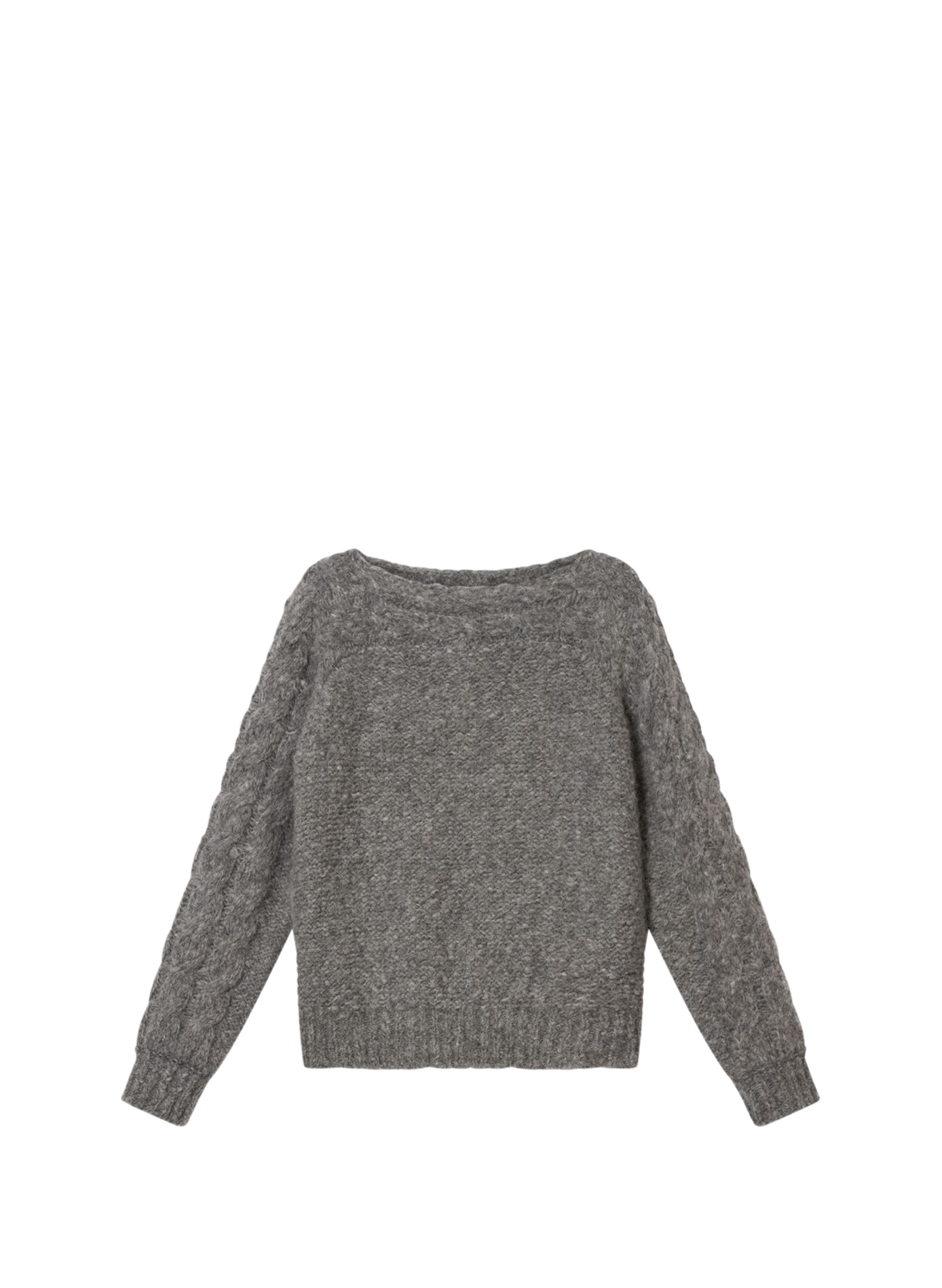 Ponara Wollmischpullover mit gebürsteter Schurwolle ISABEL MARANT Grau