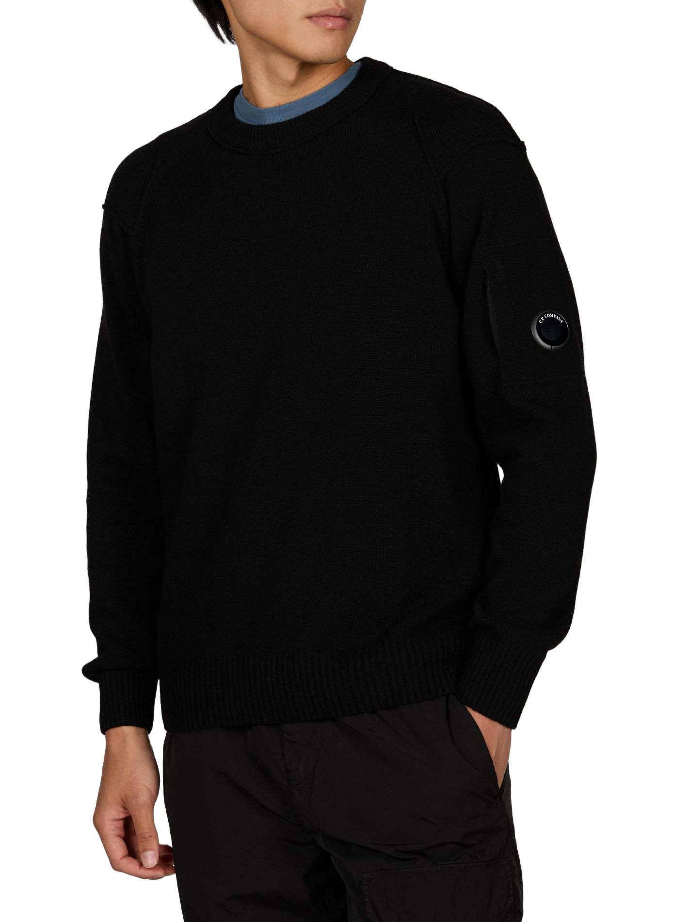 Straight wool blend sweater CP COMPANY Black