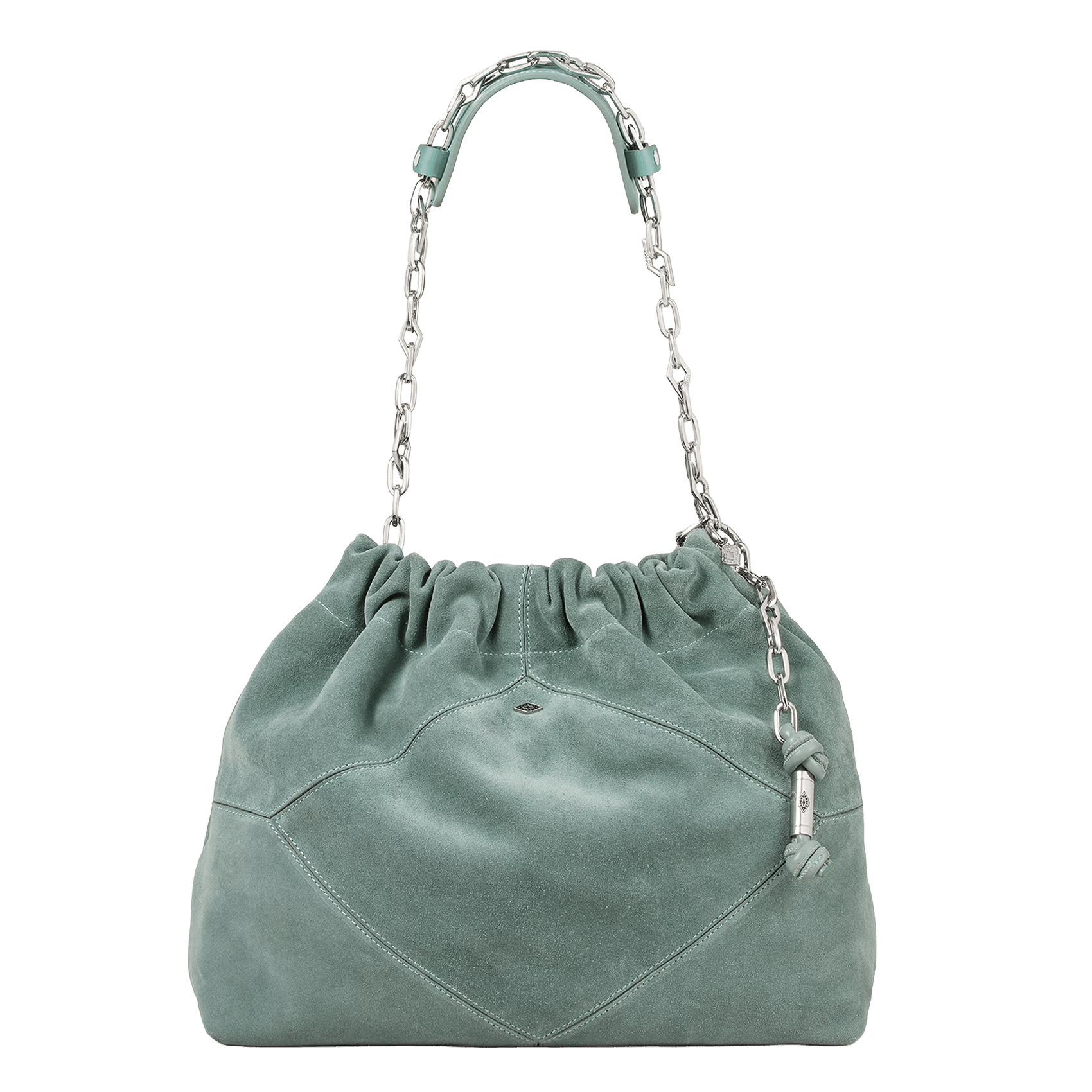 Sac porté épaule en cuir june tote BA&SH Blauw