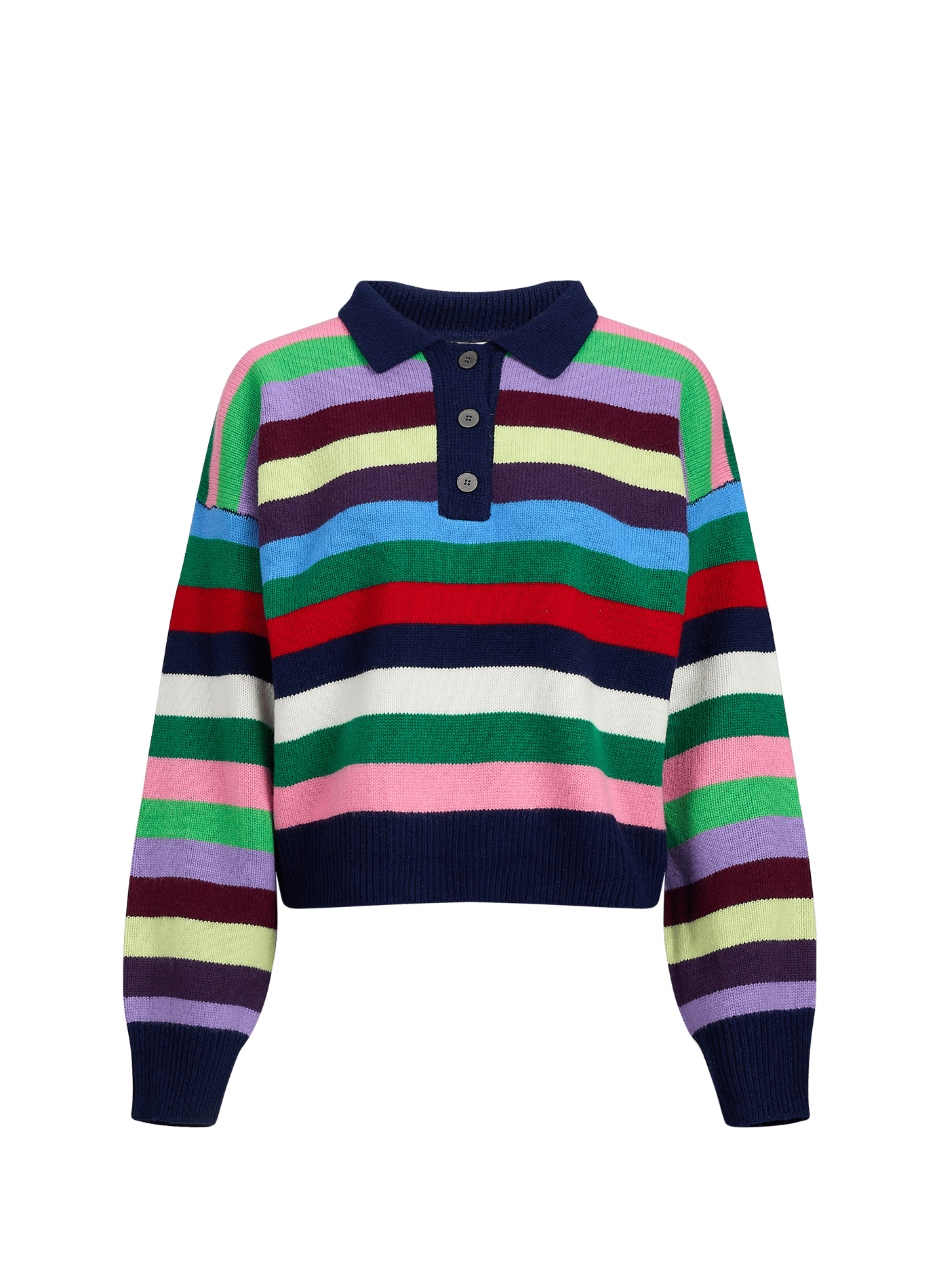 Short wool sweater LAURE+MAX Multicolour