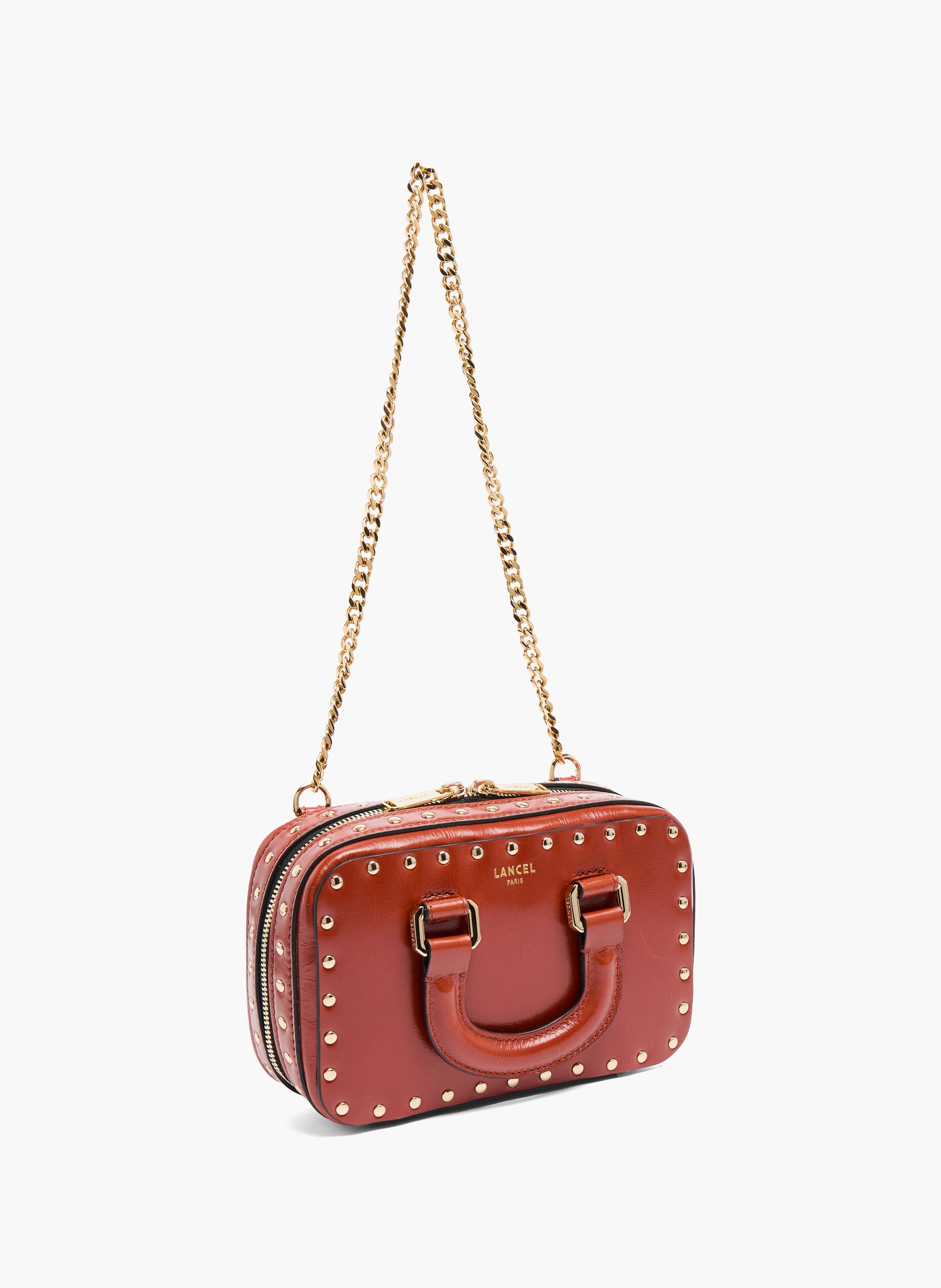 Mini sac de vanité LANCEL Rouge