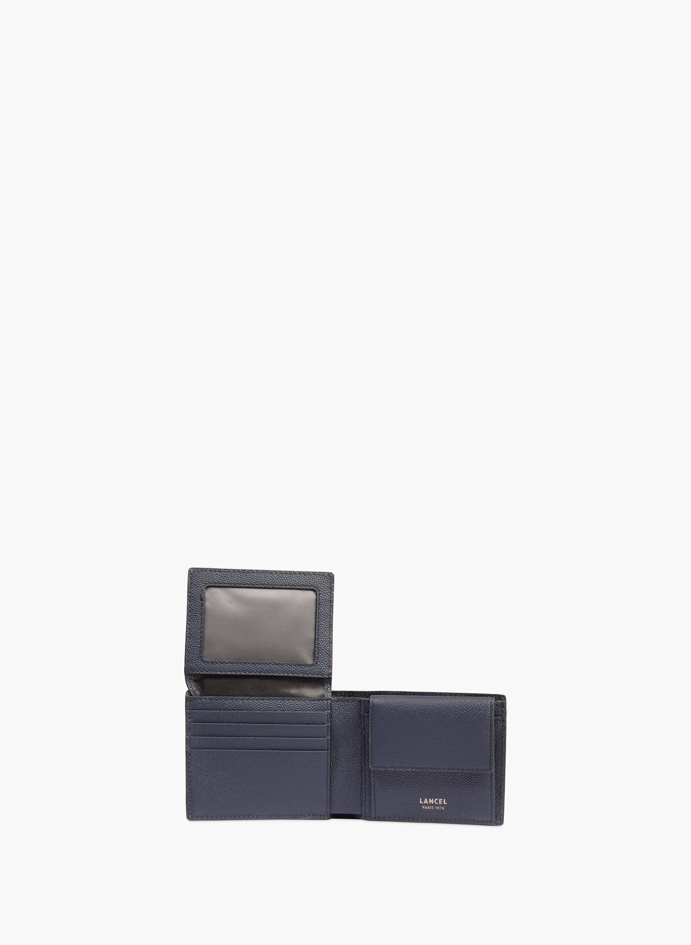 Portemonnee met klep Charlie van Lancel in leer LANCEL Blauw