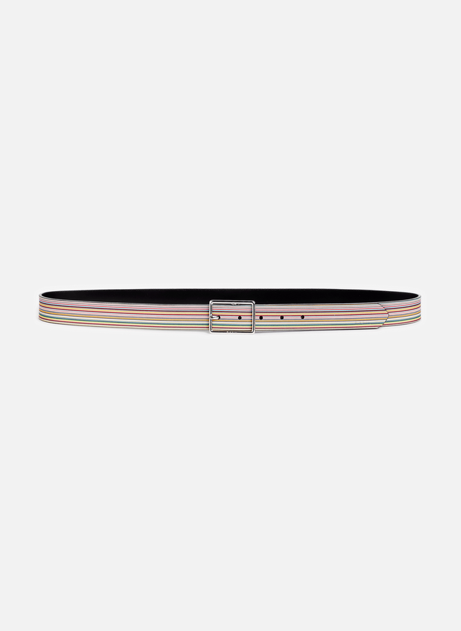 Striped leather belt PAUL SMITH