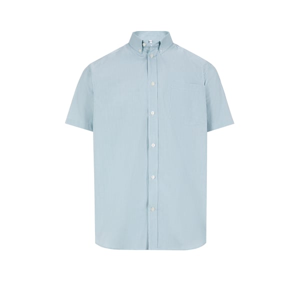Chemise manches courtes en popeline de coton