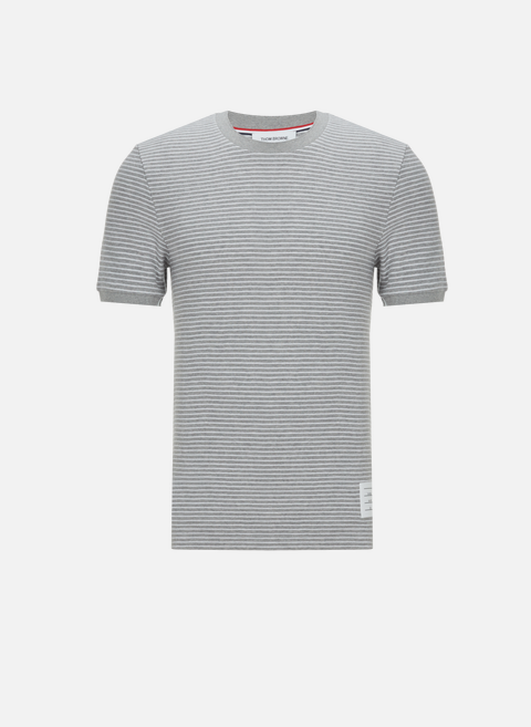 Gray striped t-shirtTHOM BROWNE 