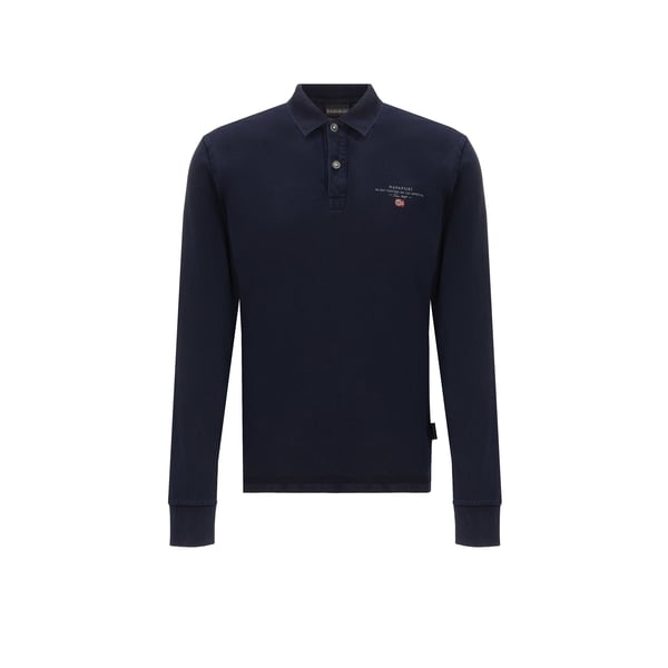 Polo manches longues en coton