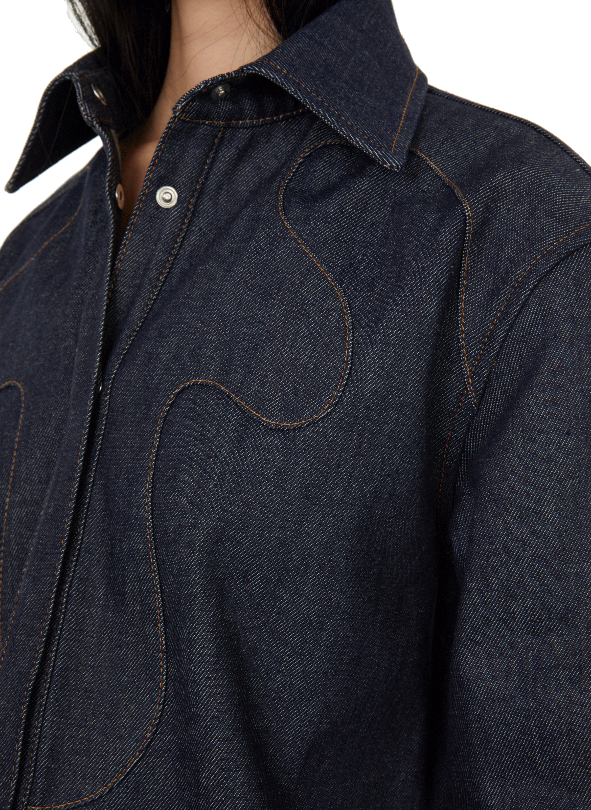 Organic cotton denim shirt  BITE STUDIOS Blue