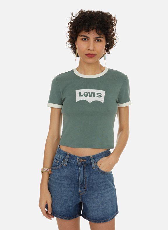 LEVI'S Cotton T-shirt  Green