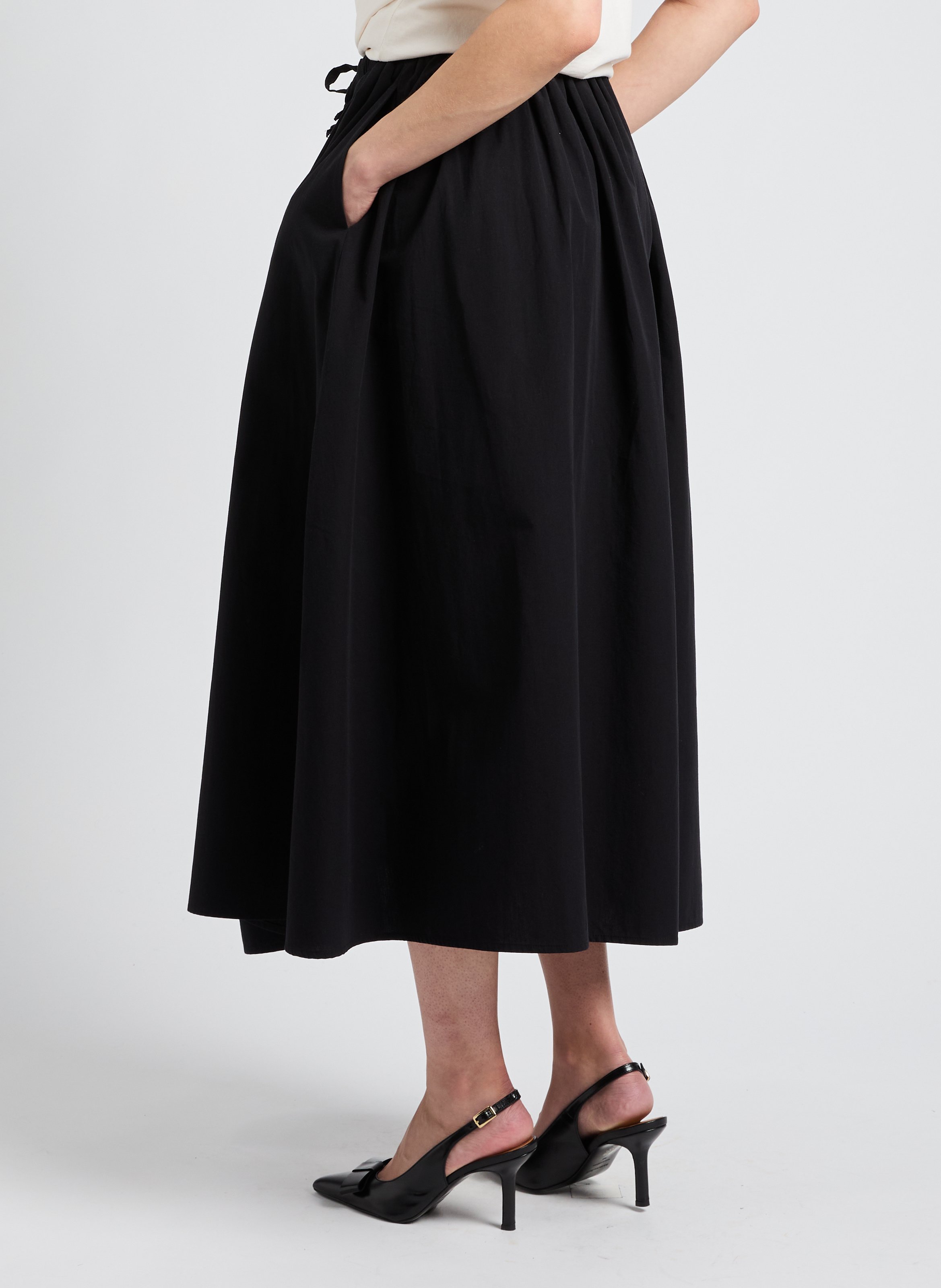 Slingback en cuir Charlotte SAISON 1865 Noir