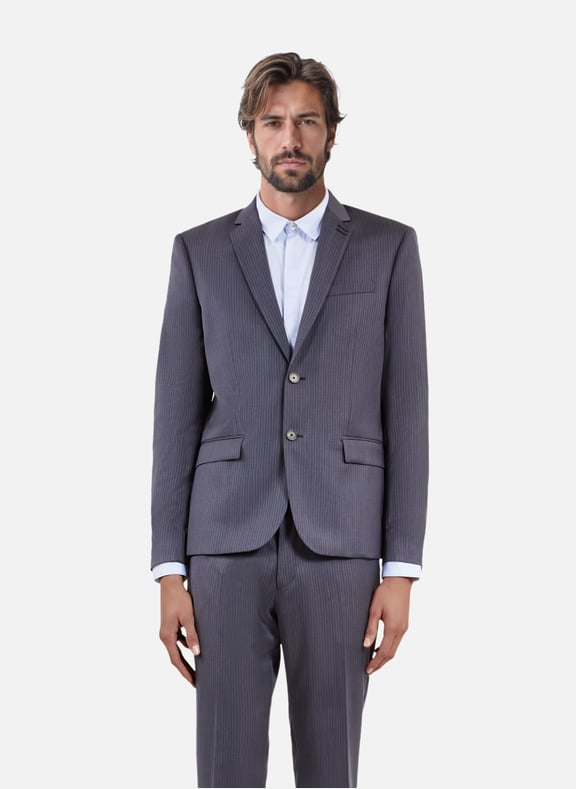Veste de costume à rayures Bleu by THE KOOPLES THE KOOPLES Veste de costume à rayures Bleu
