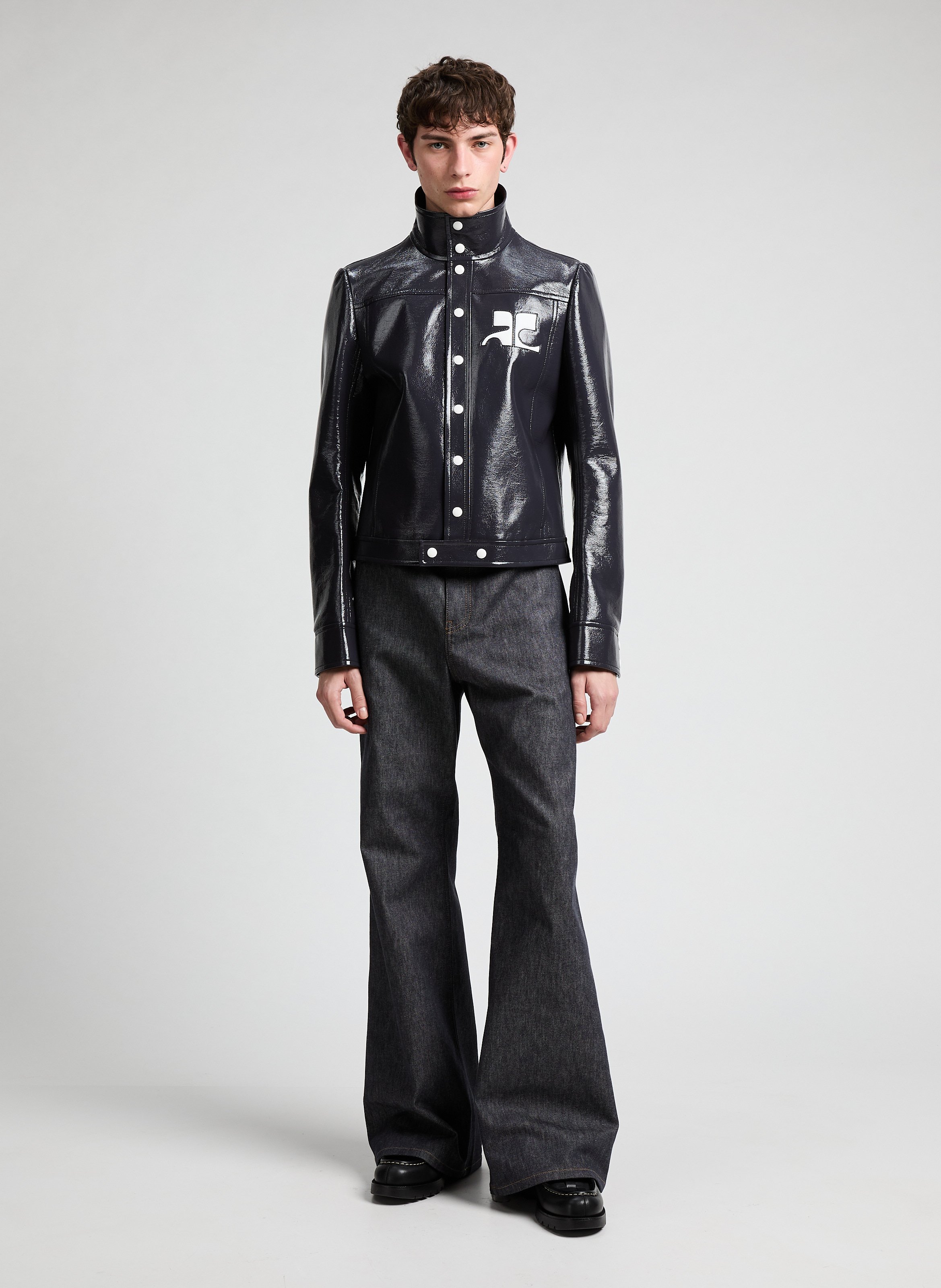 Reedition vinyl jacket COURRÈGES Blue