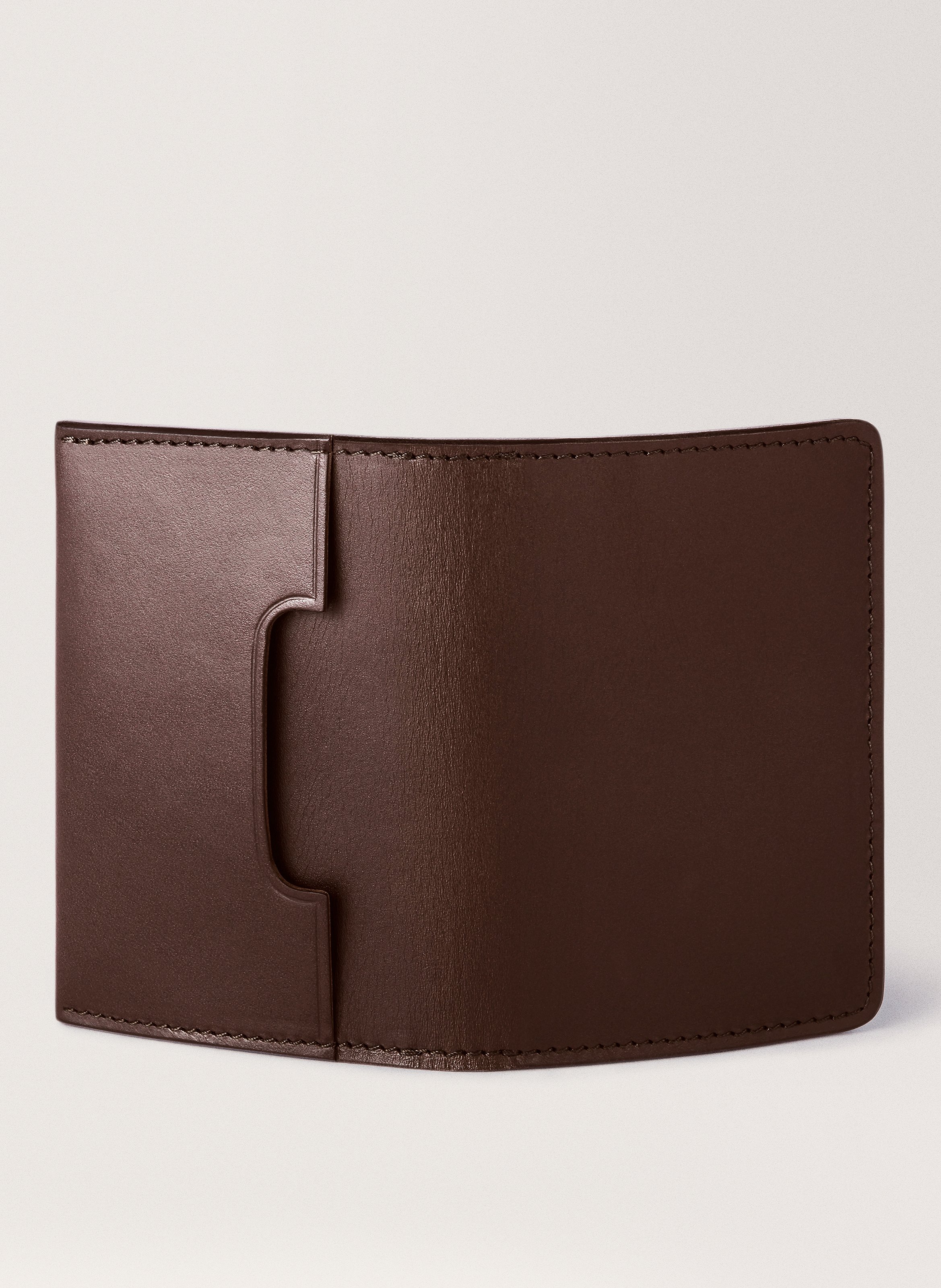 Porte-cartes 'Swanfield' en cuir vachetta CARL FRIEDRIK Marron