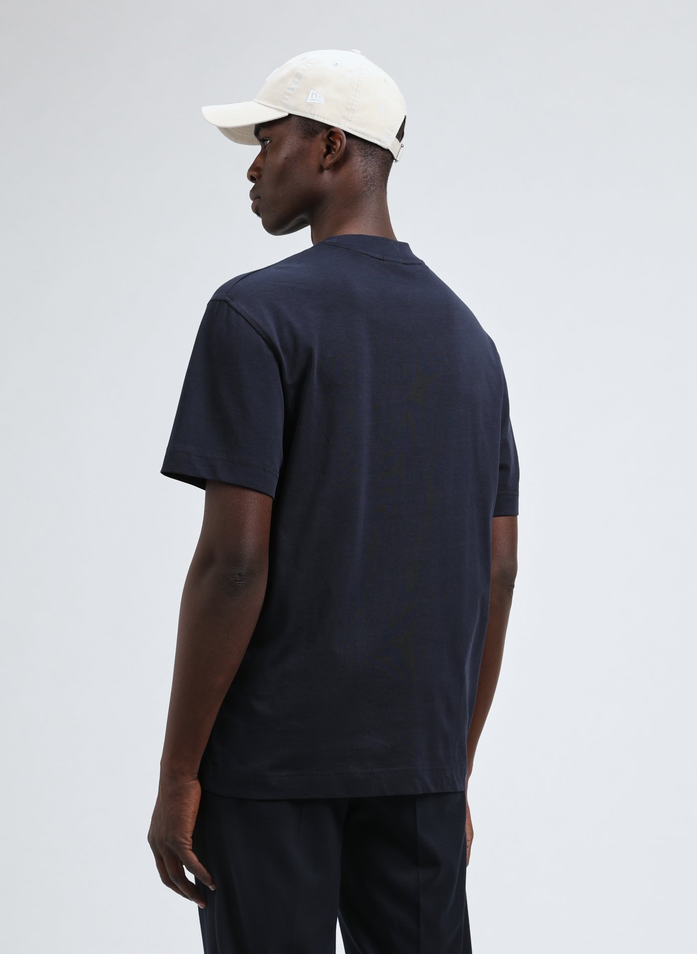 Classic Cotton T-Shirt SELECTED Blue