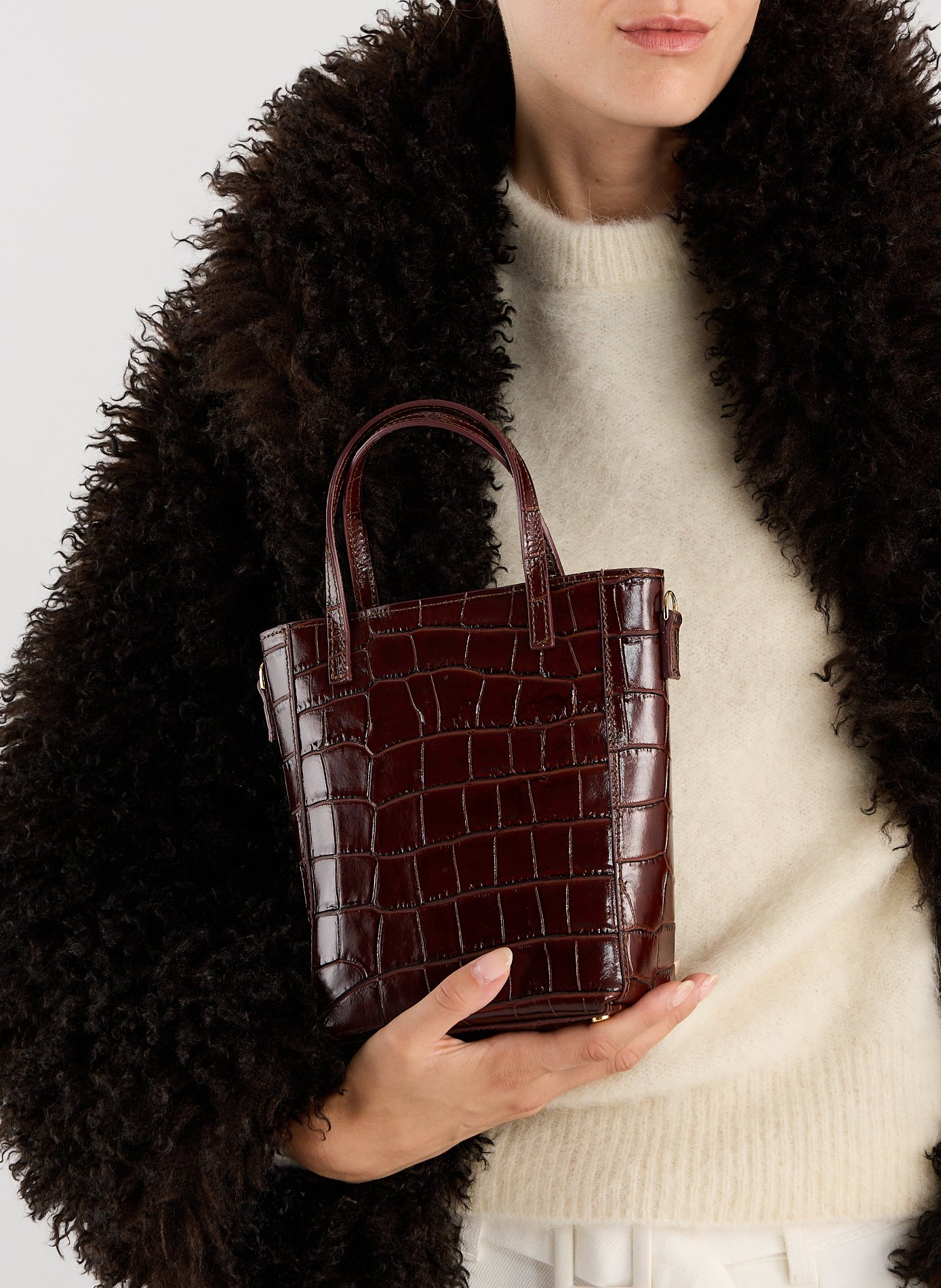 Cleo leather handbag SAISON 1865 Brown