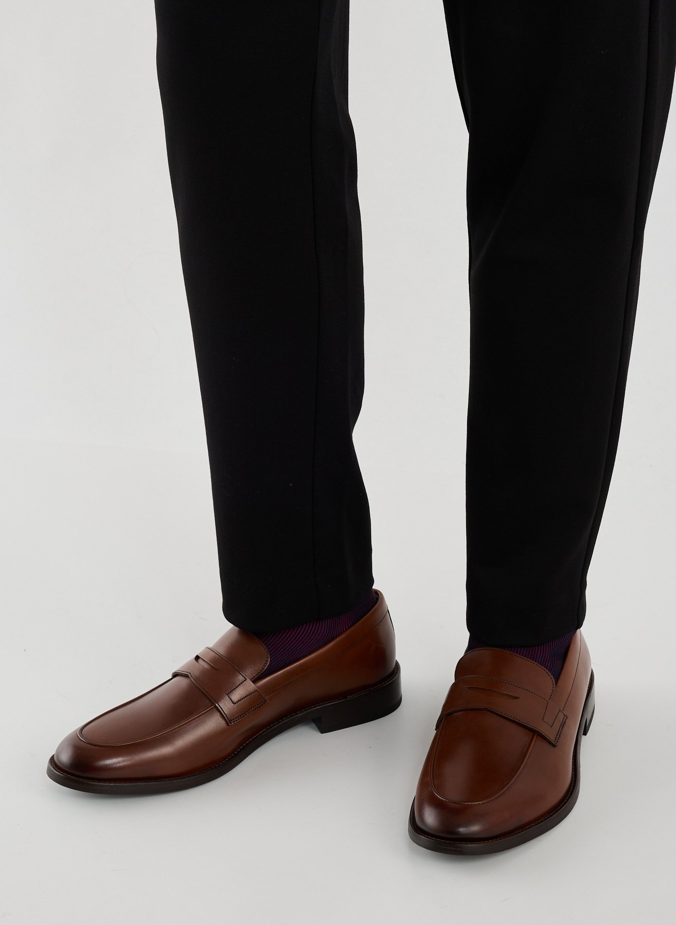 Mocassins en cuir Benito Marron