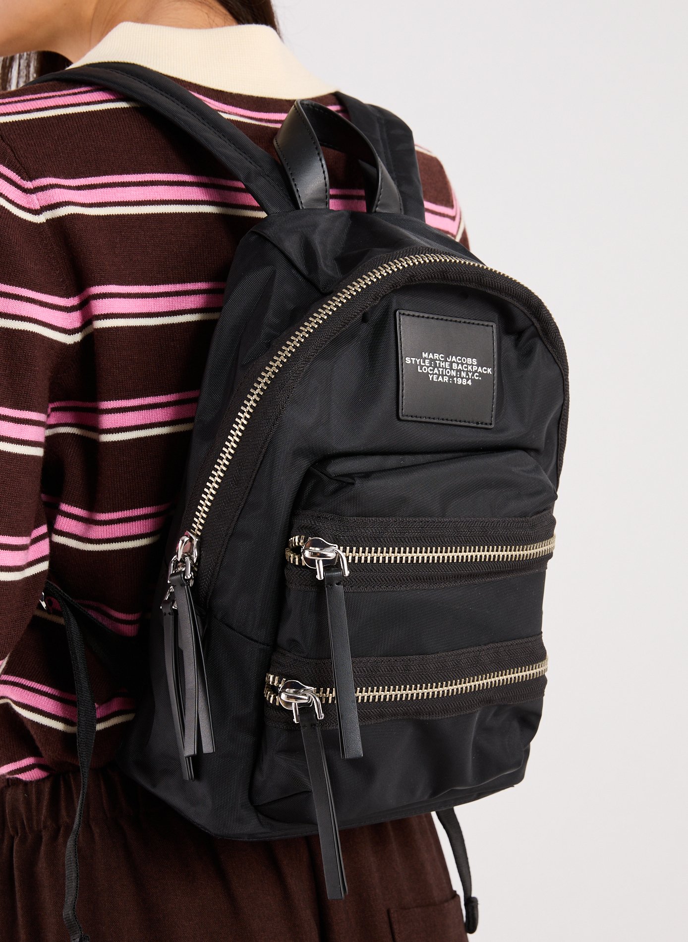 Sac à dos The Bicker Medium en nylon  MARC JACOBS Noir