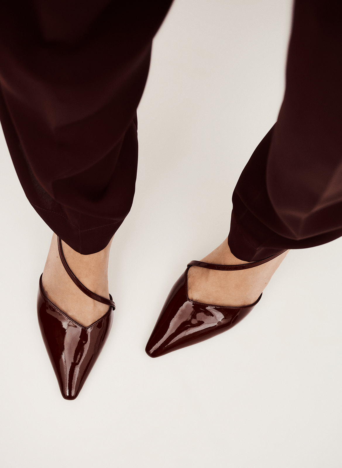 Escarpins en cuir vernis colce Violet