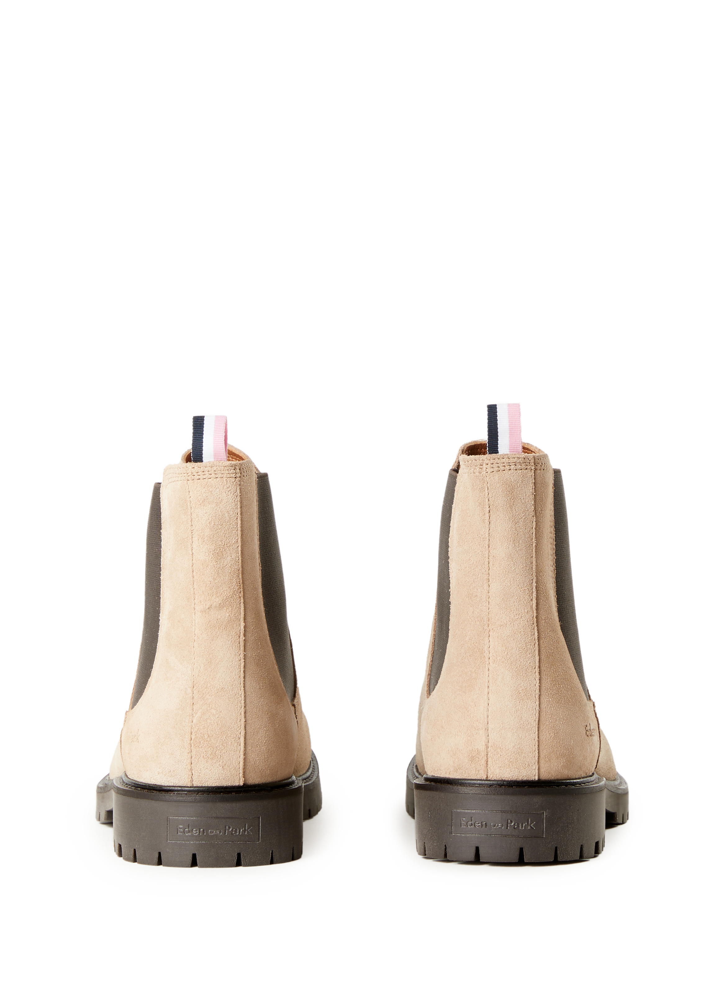 Bottines Chelsea en cuir EDEN PARK Beige