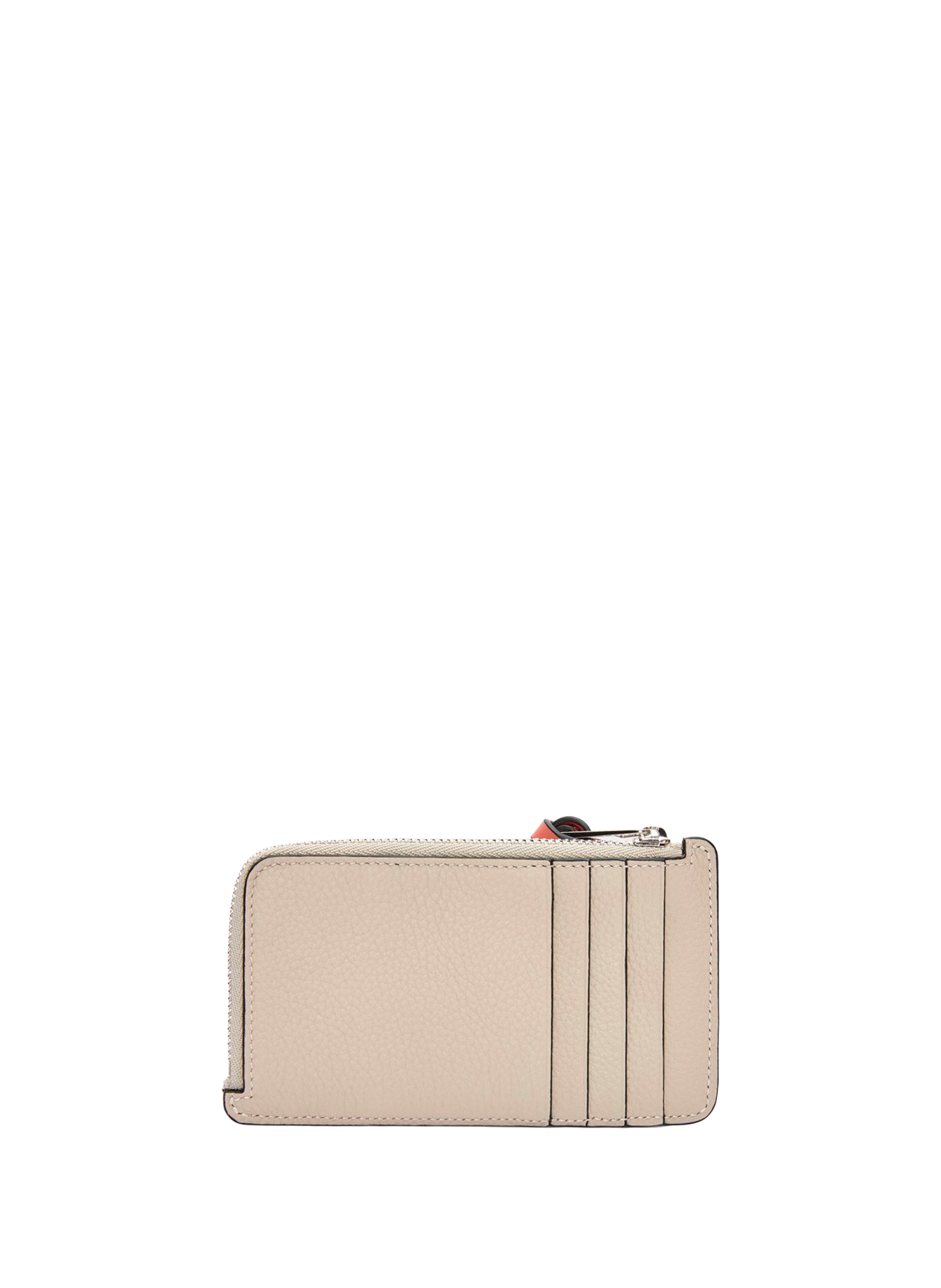 Soft grained calfskin leather coin purse LOEWE Beige