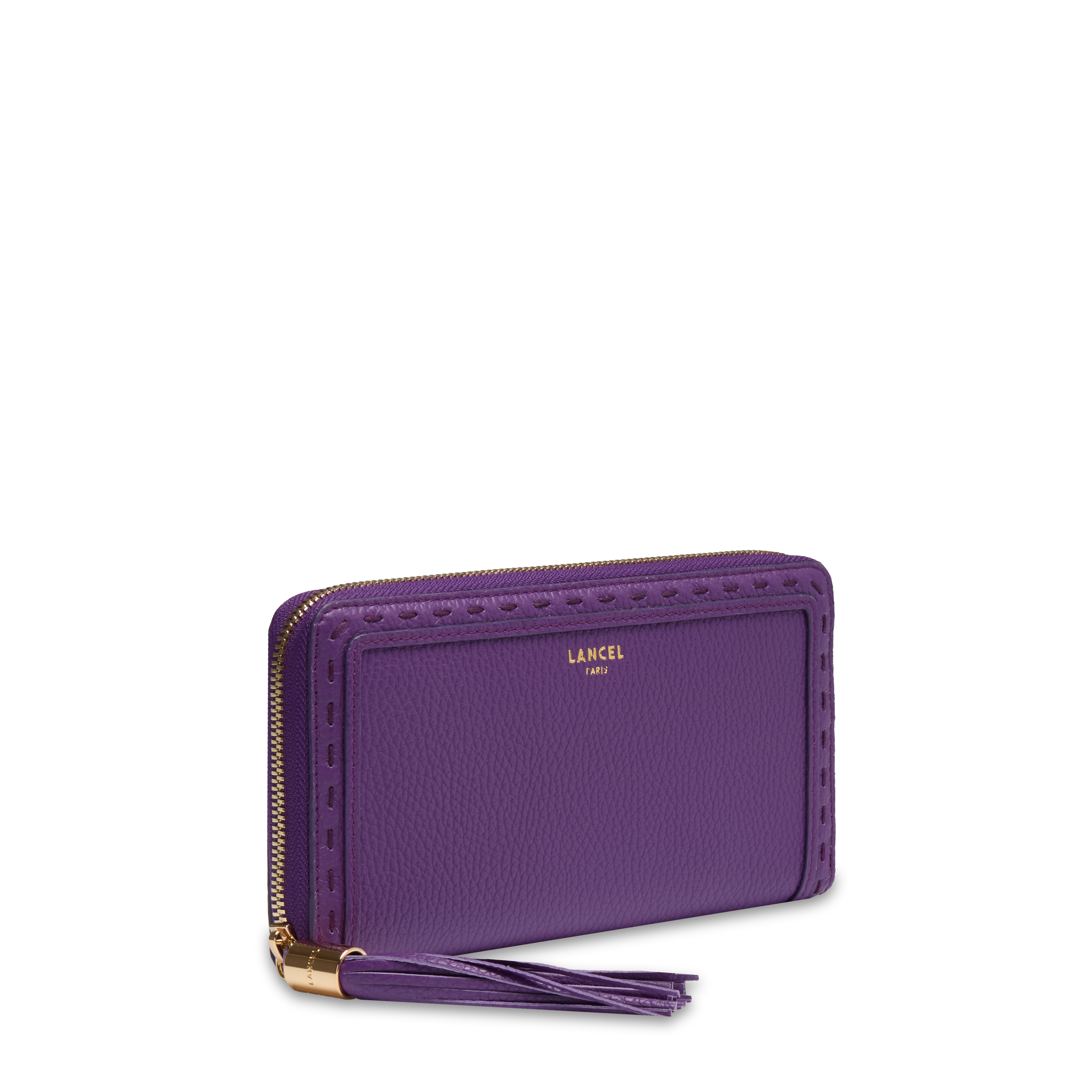Portefeuille long zippé premier flirt de lancel en cuir LANCEL Violet