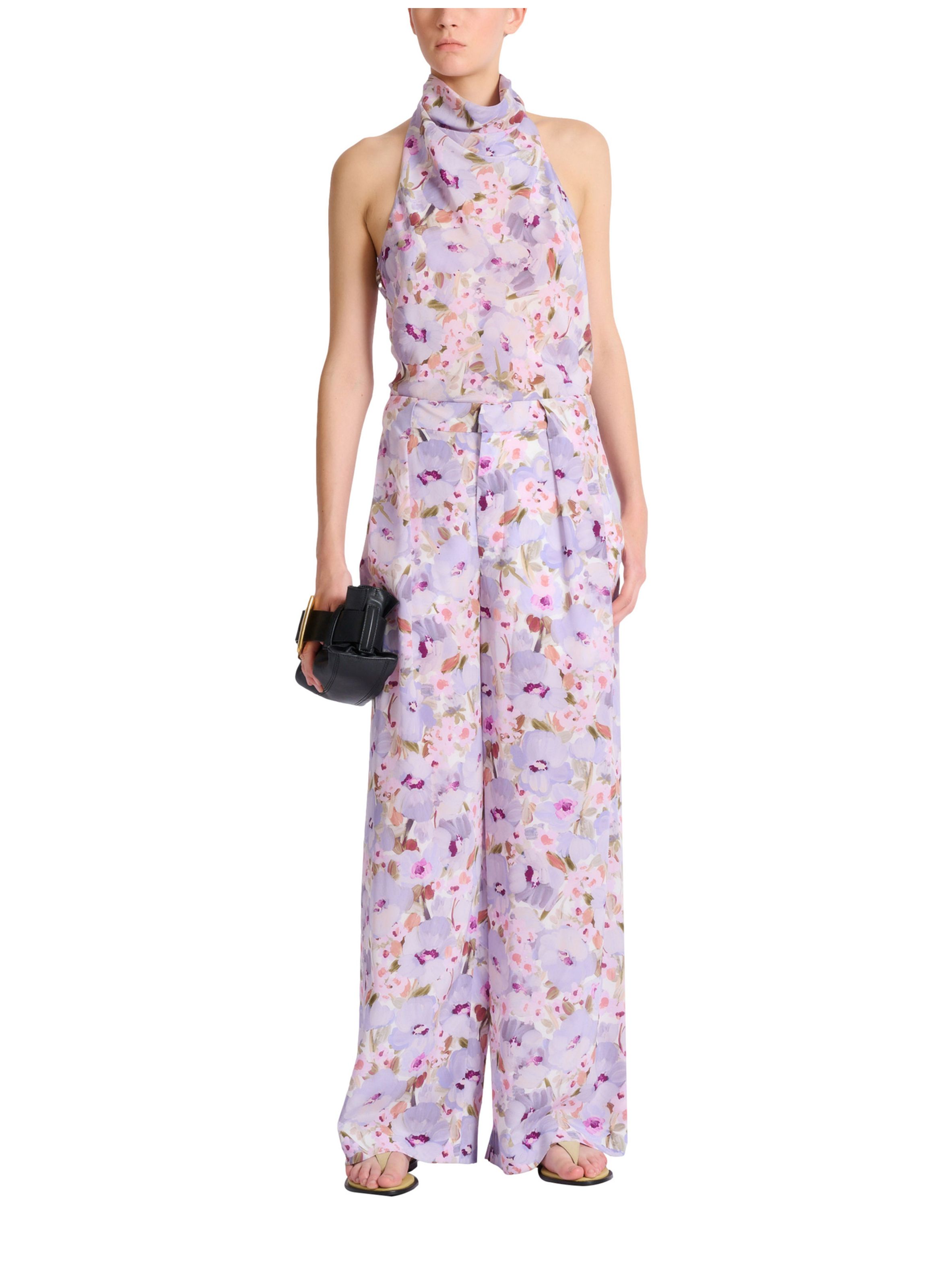 Pantalon à imprimé poppi flower BALMAIN Multicolore