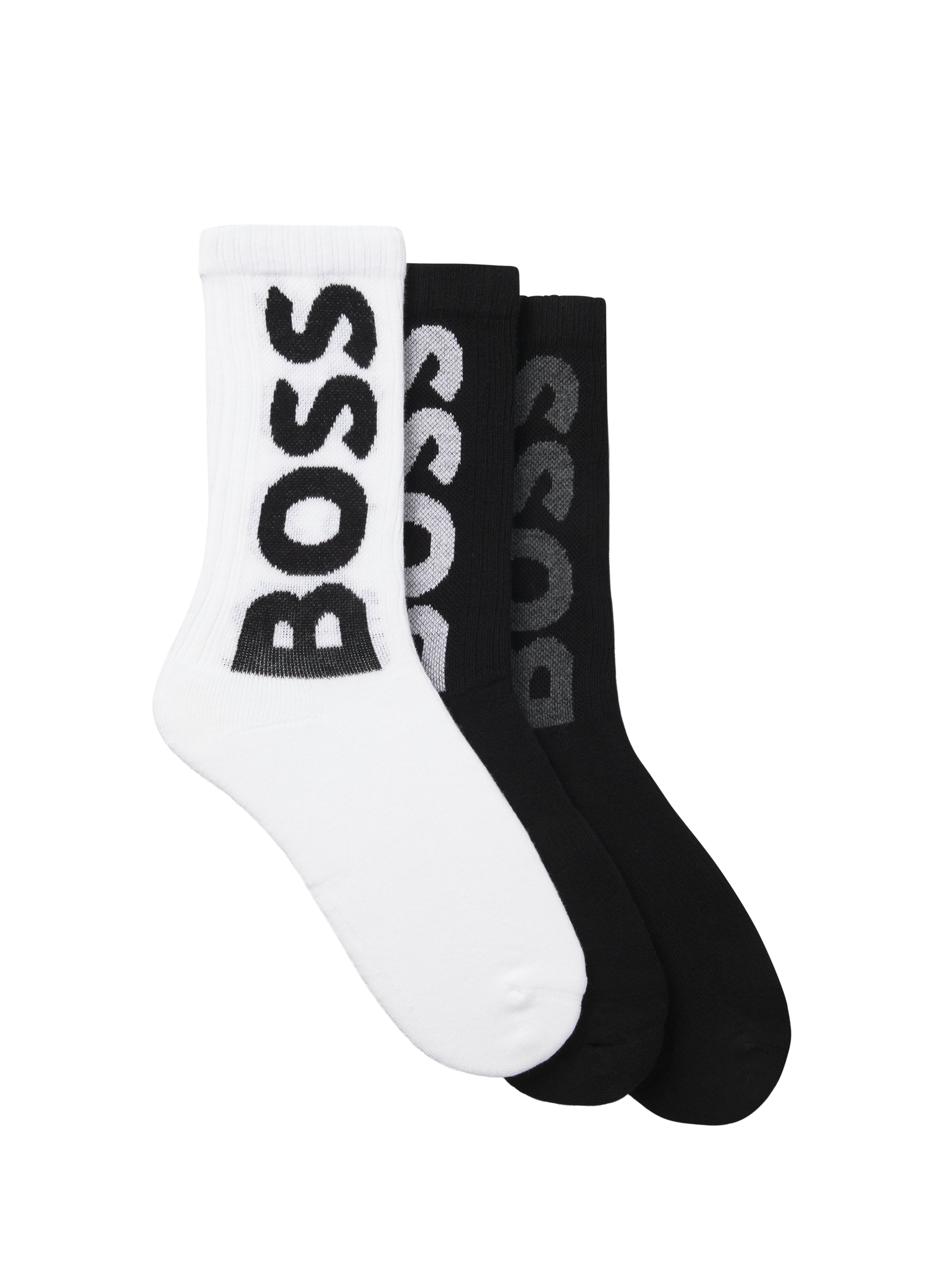Set of 3 pairs of mid-high socks in blended cotton BOSS Multicolour