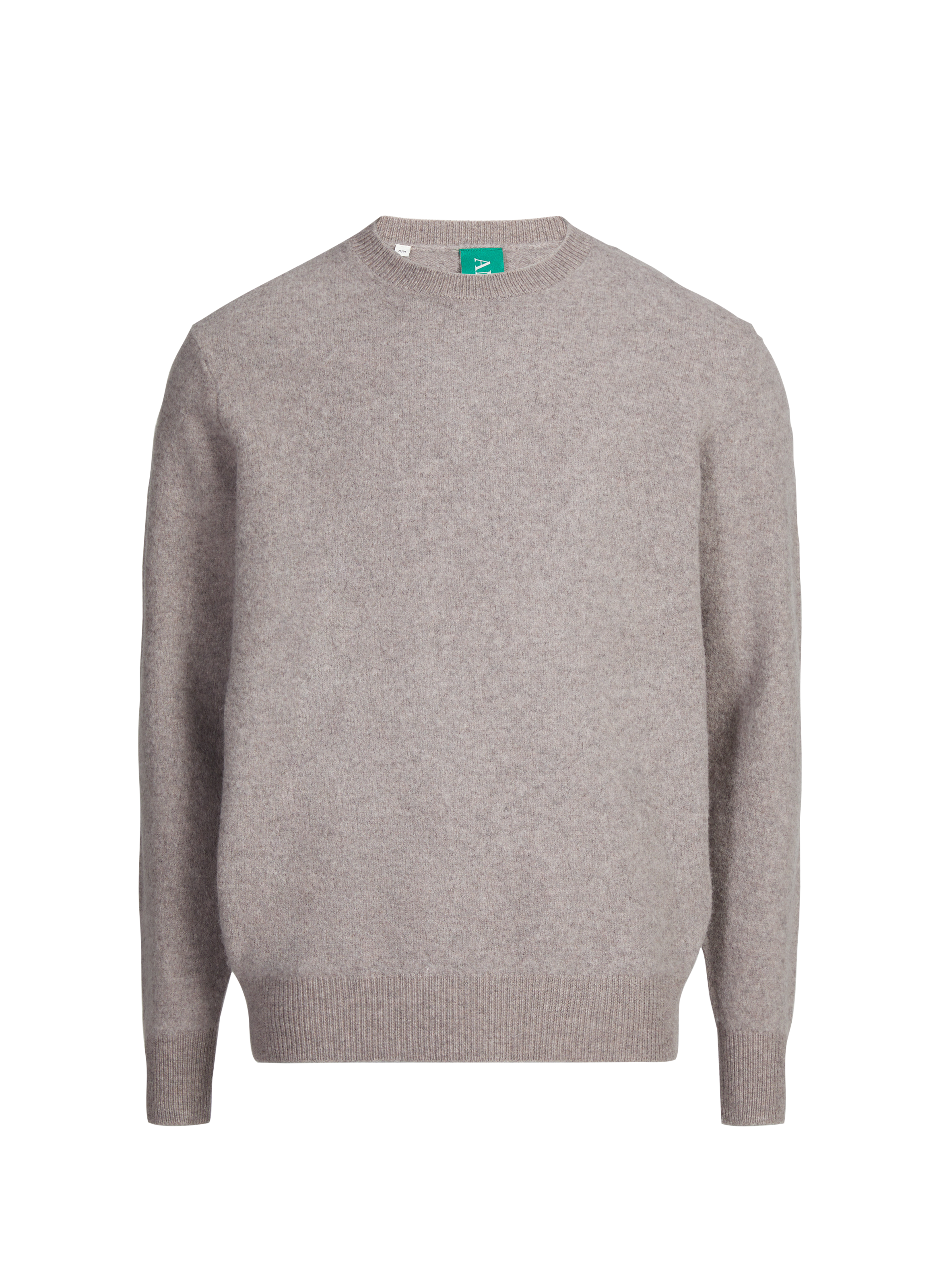 Pull à col rond en laine mérinos ANNARR Marron