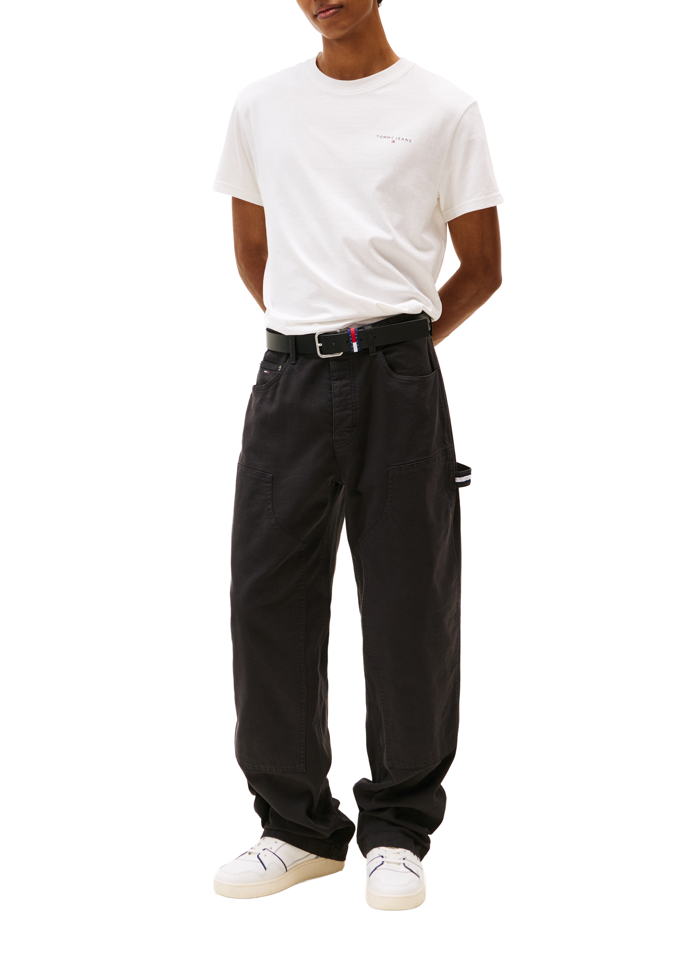 Straight-fit cotton T-shirt TOMMY HILFIGER White