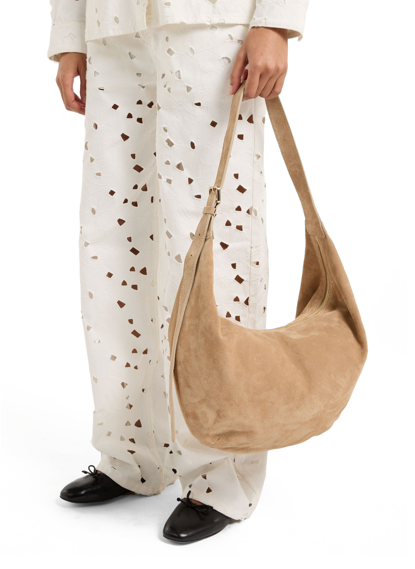 Ganane leather handbag SAISON 1865 Beige