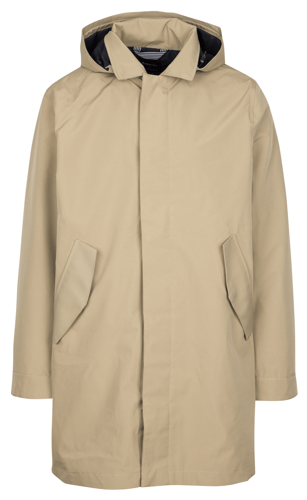 Parka droit longue imperméable ARMOR-LUX Beige